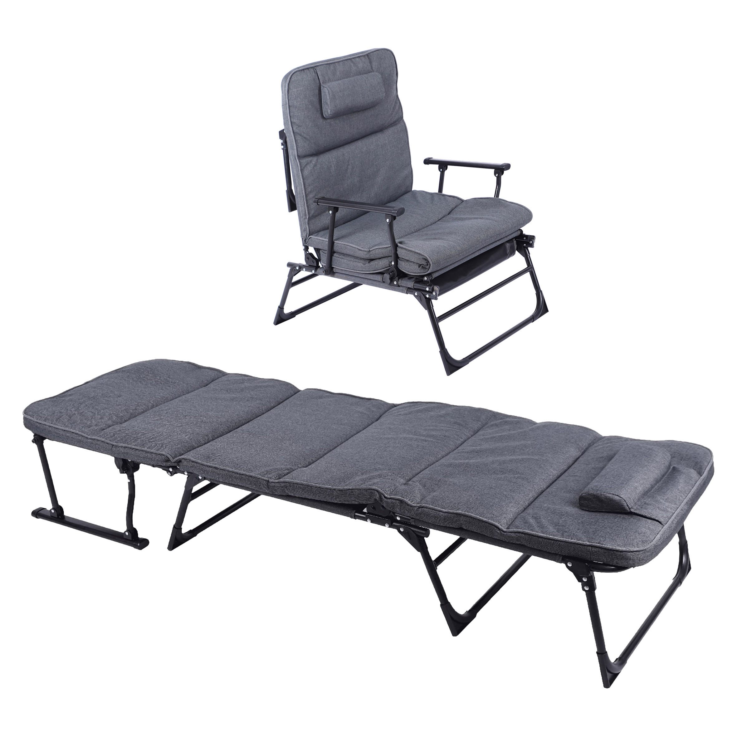 Spetebo Gartenliege 2in1 multifunktionale Sonnenliege klappbar günstig online kaufen