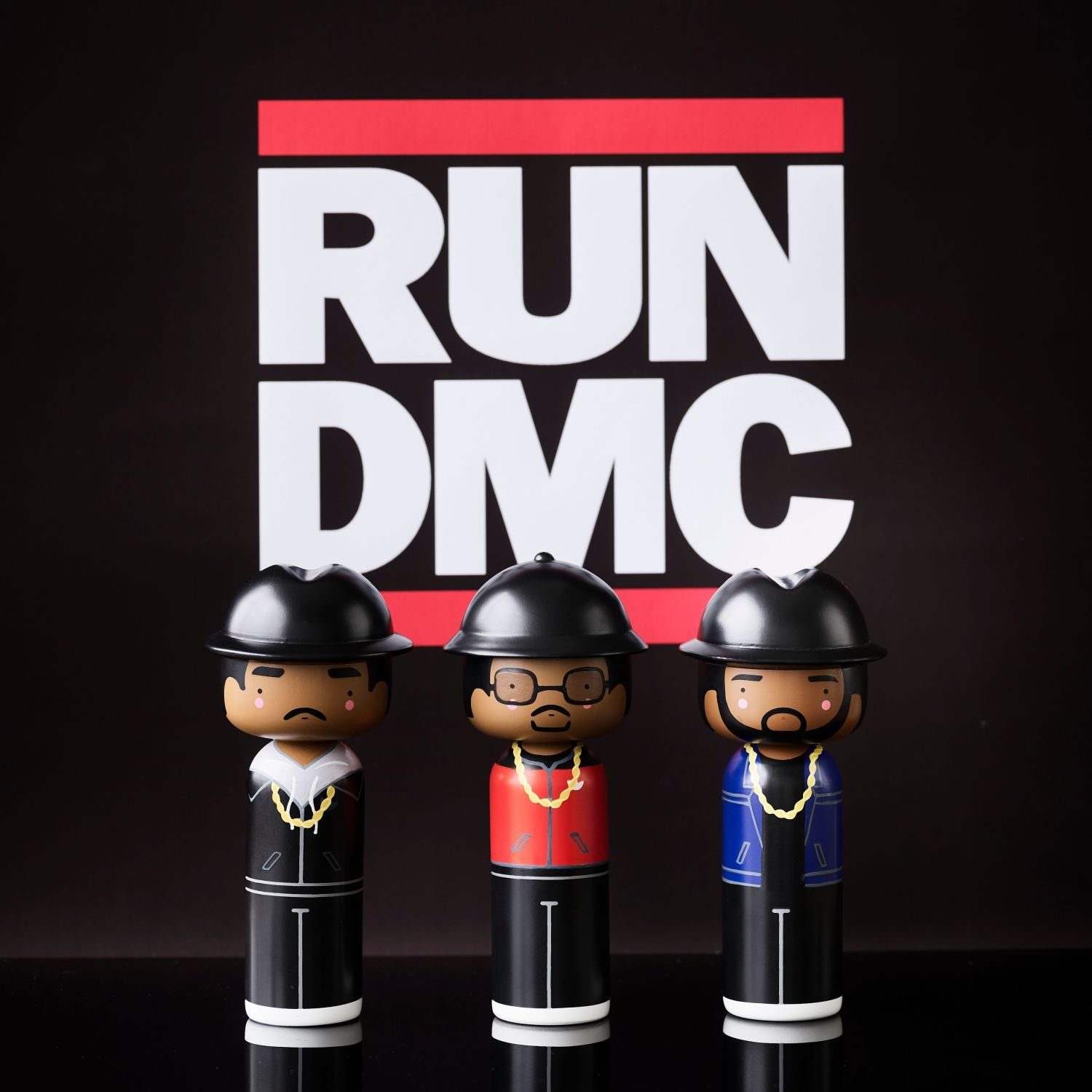 McDaniels Run-D.M.C Kokeshi 'D.M.C.' Lucie Dekofigur Doll Darryl Sketch.inc Kaas