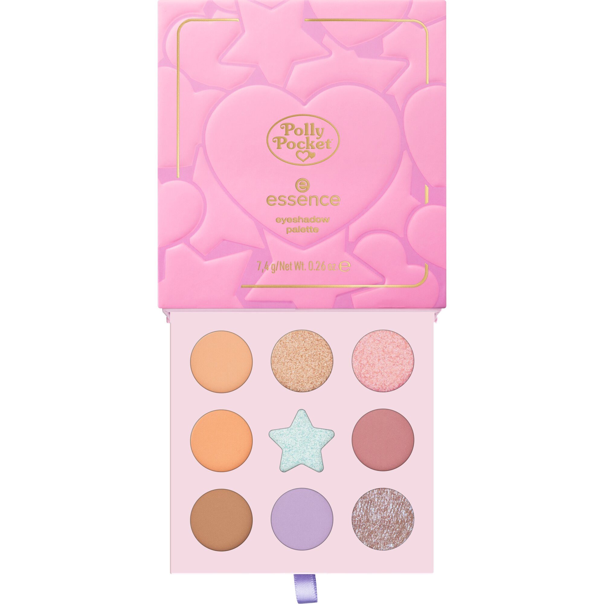 Essence Lidschatten-Palette Polly Pocket eyeshadow palette, 3-tlg., hochpigmentierte Farben, Perfekt für Pastell- und Farbakzente