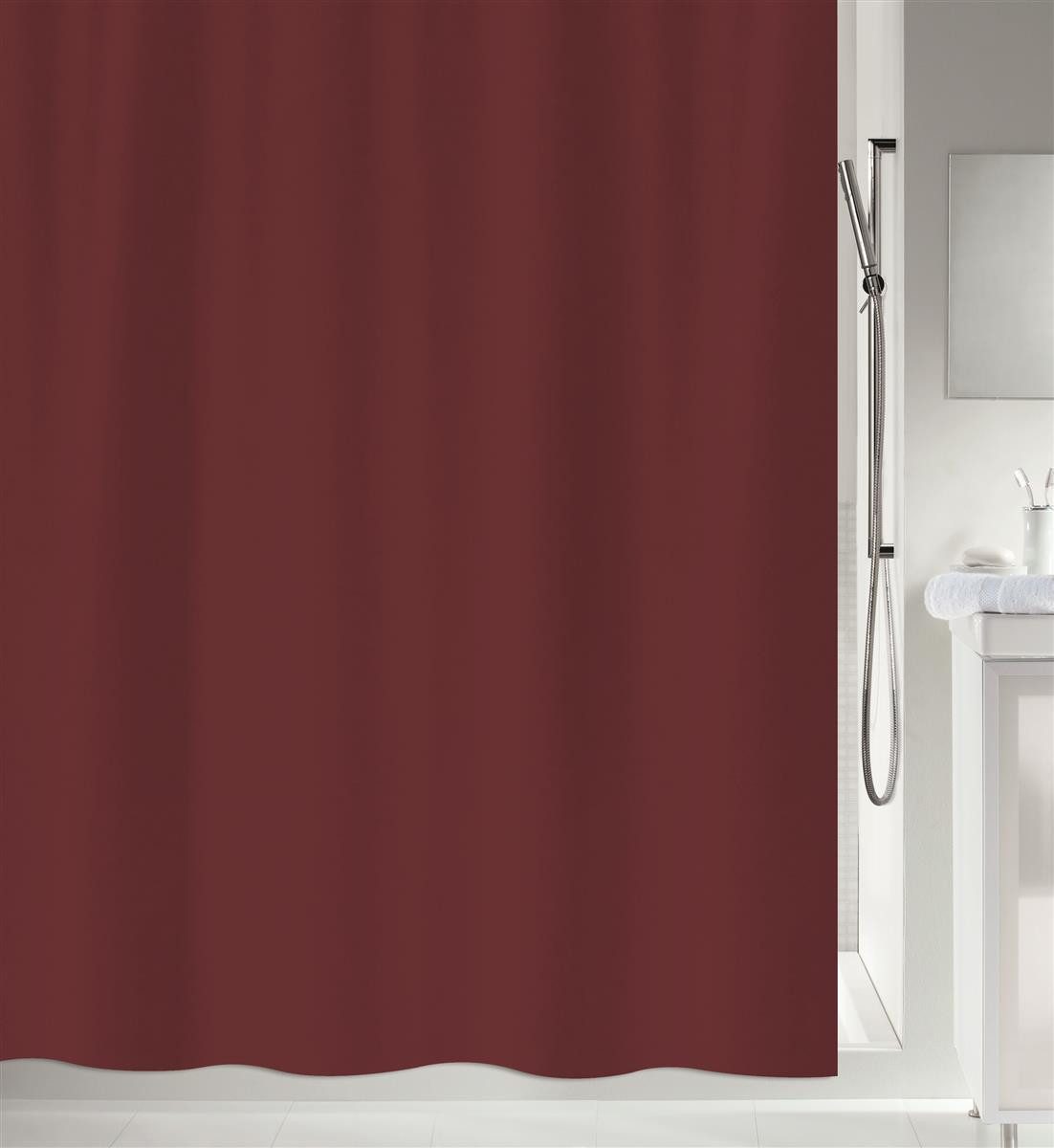 spirella Duschvorhang Spirella Anti-Schimmel Duschvorhang - Anti-Bakteriell, waschbar Breite 120 cm, Anti-Schimmel Textil-Duschvorhang, Polyester, 120x200 cm, waschbar