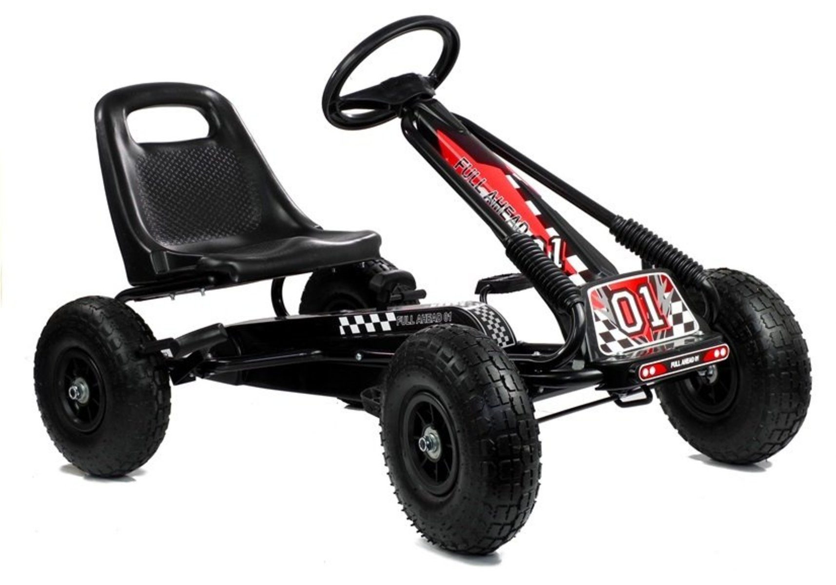 Wisam Elektro-Kinderauto A-15 Go-Kart Schwarz