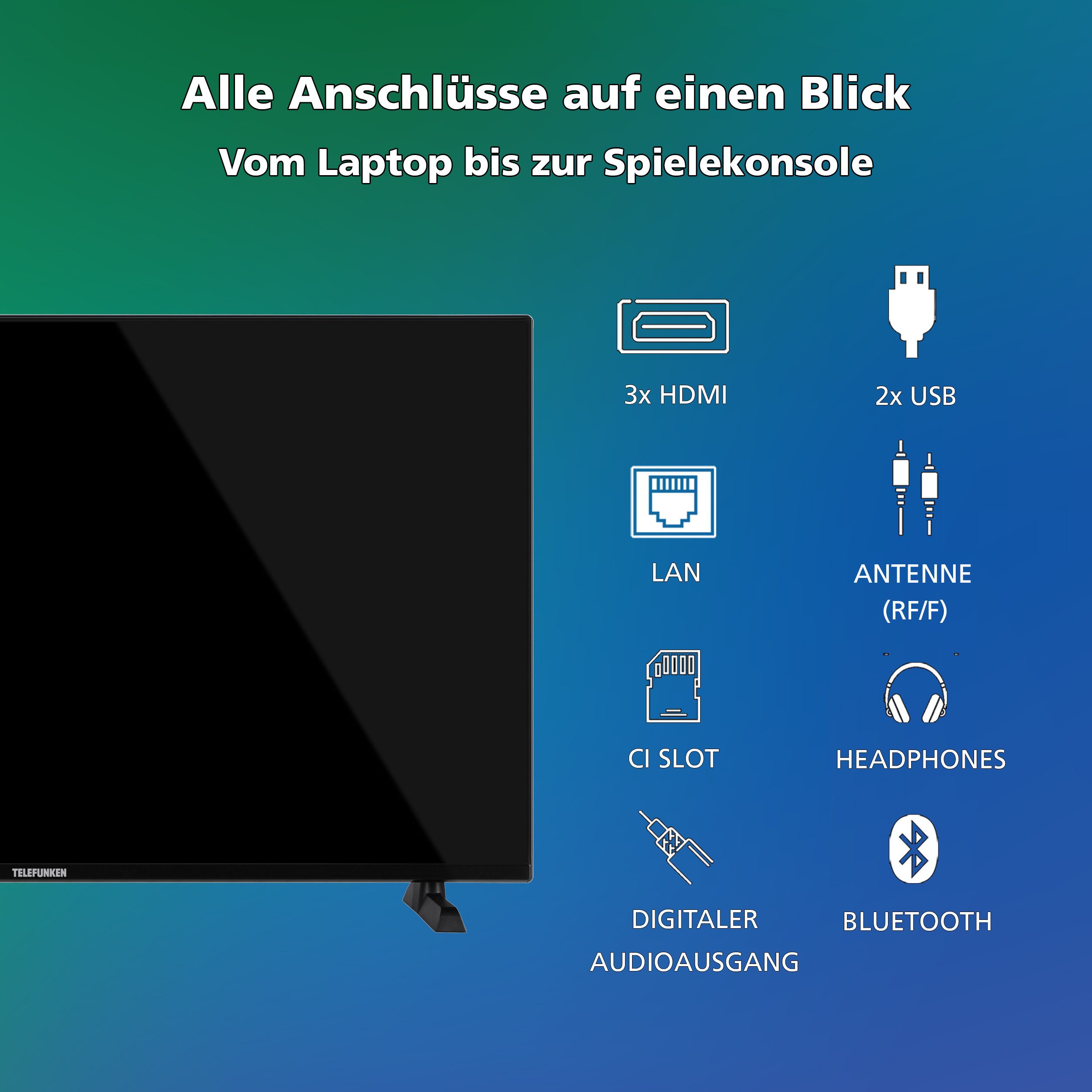 Telefunken QU43VP750S QLED-Fernseher (10...