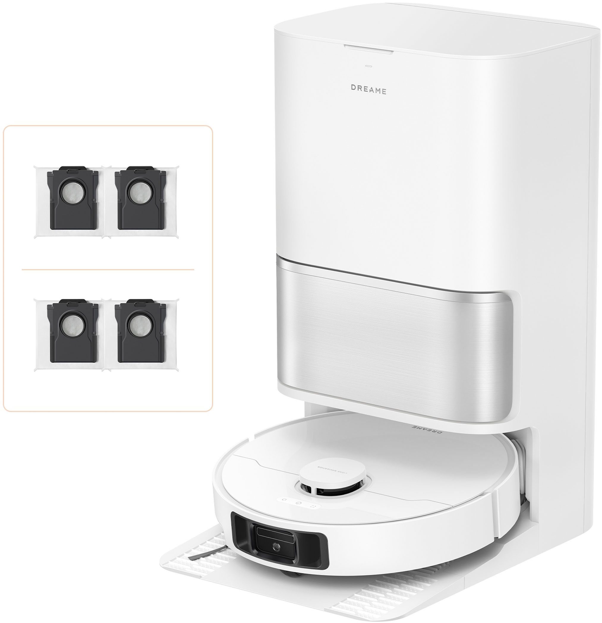 Dreame Nass-Trocken-Saugroboter L10s Ultra Gen 3 Set mit Wischfunktion, 600 W, mit Beutel, 25.000 Pa, 100-Tage-Staubaufnahme, App-Steuerung