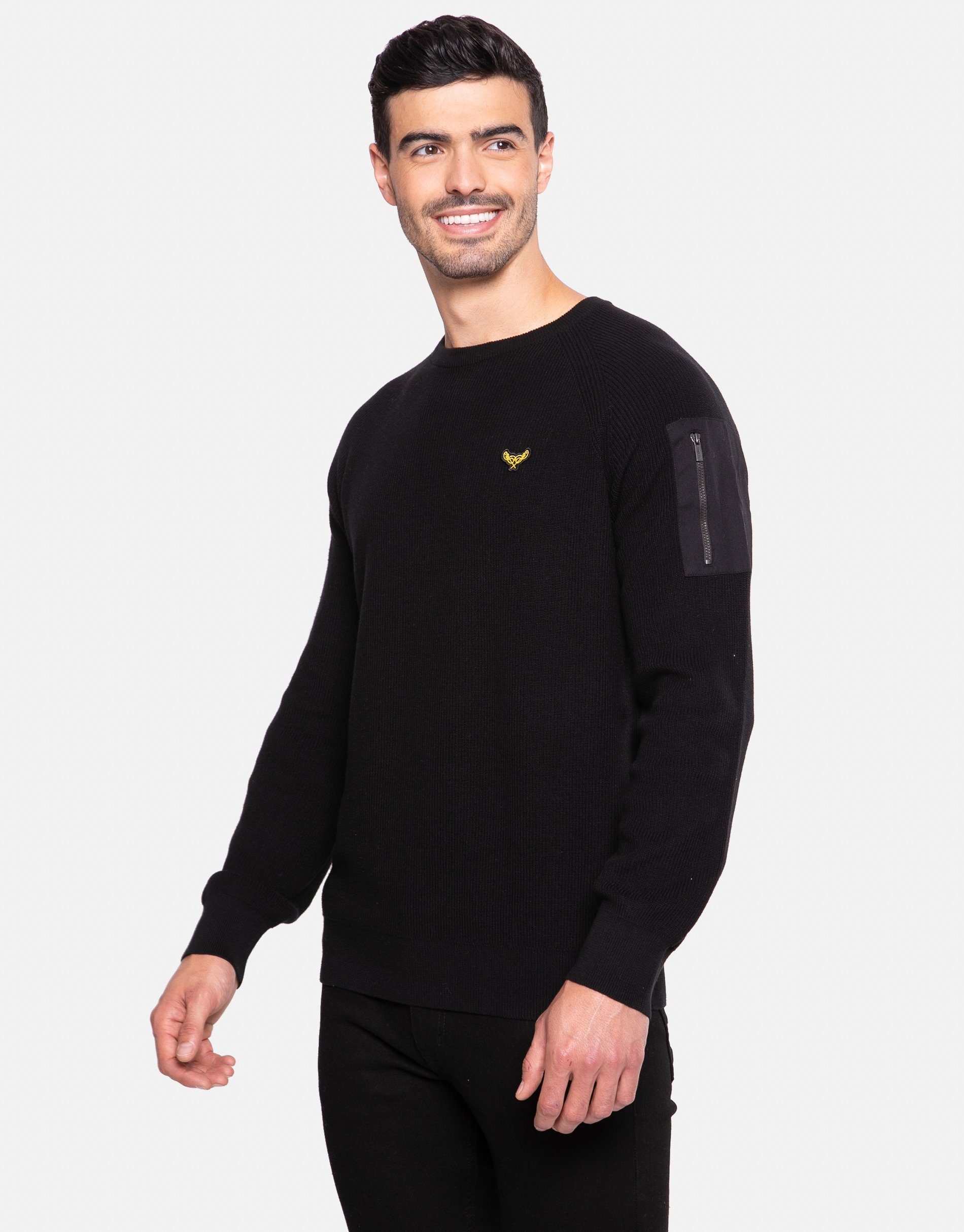 Threadbare Sweatshirt Yan schwarz-black