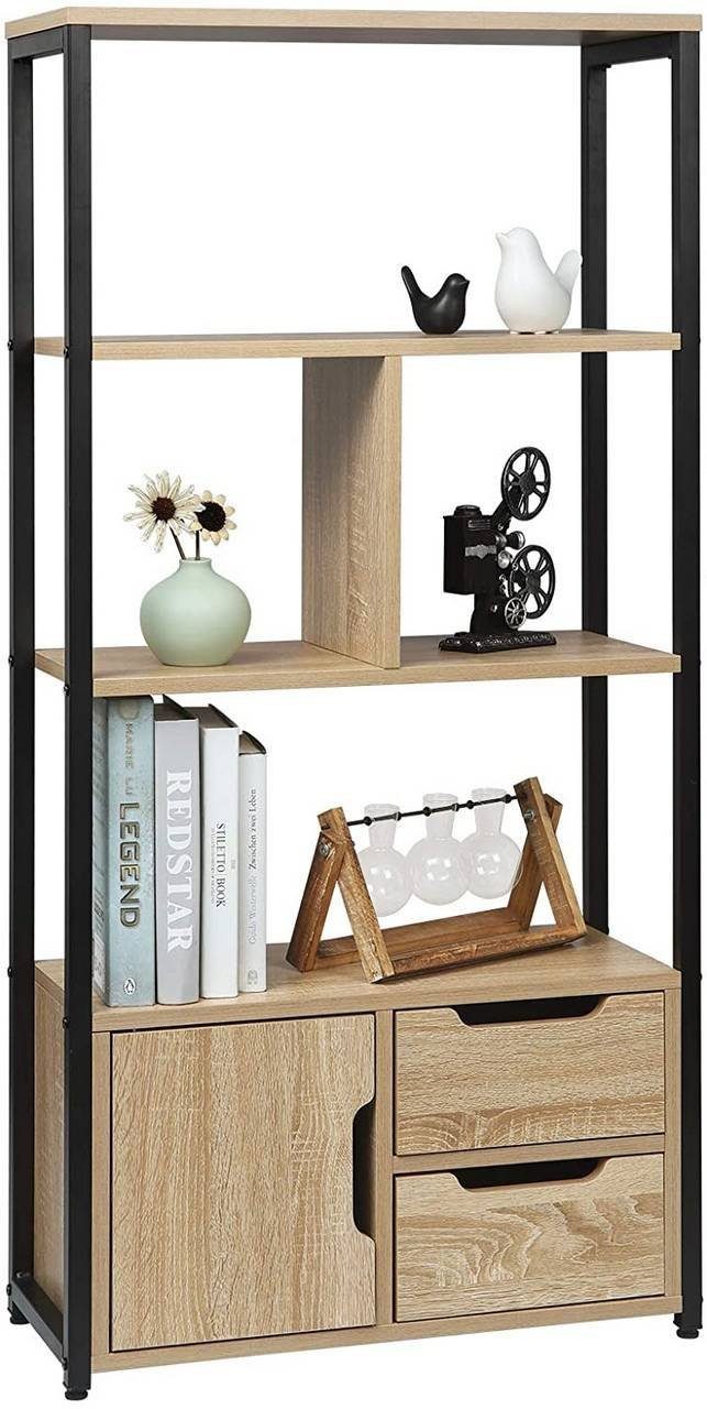 Woltu Bücherregal, 1-tlg., Standregal mit Schrank günstig online kaufen