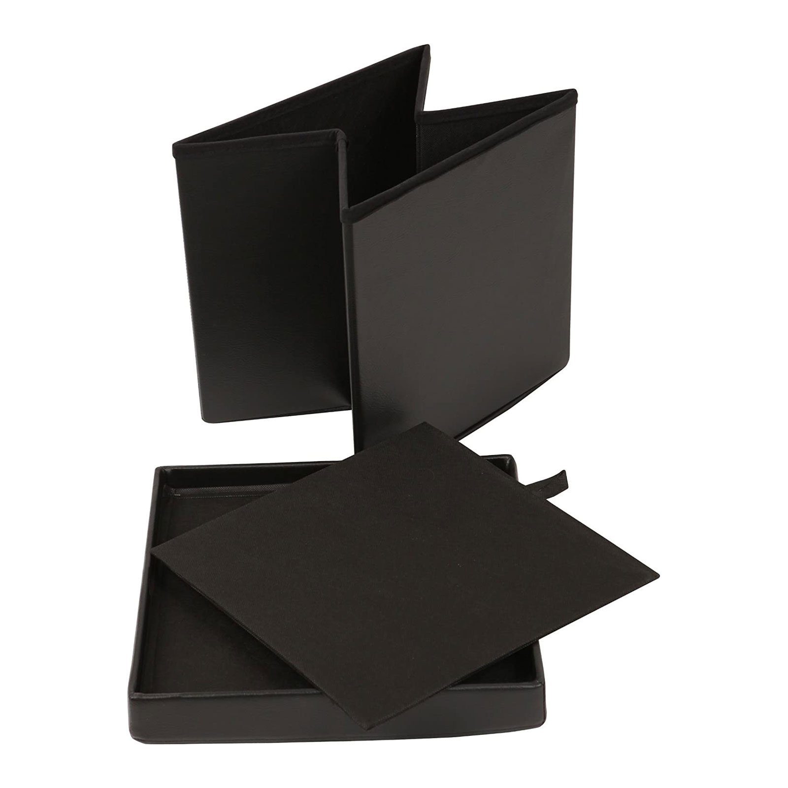 ECHTWERK Sitzwürfel StoreCube, Sitzhocker mit Stauraum, Sitzwürfel faltbar, ca. 38 x 38 x 38 cm, Kunstleder, Aufbewahrungsbox