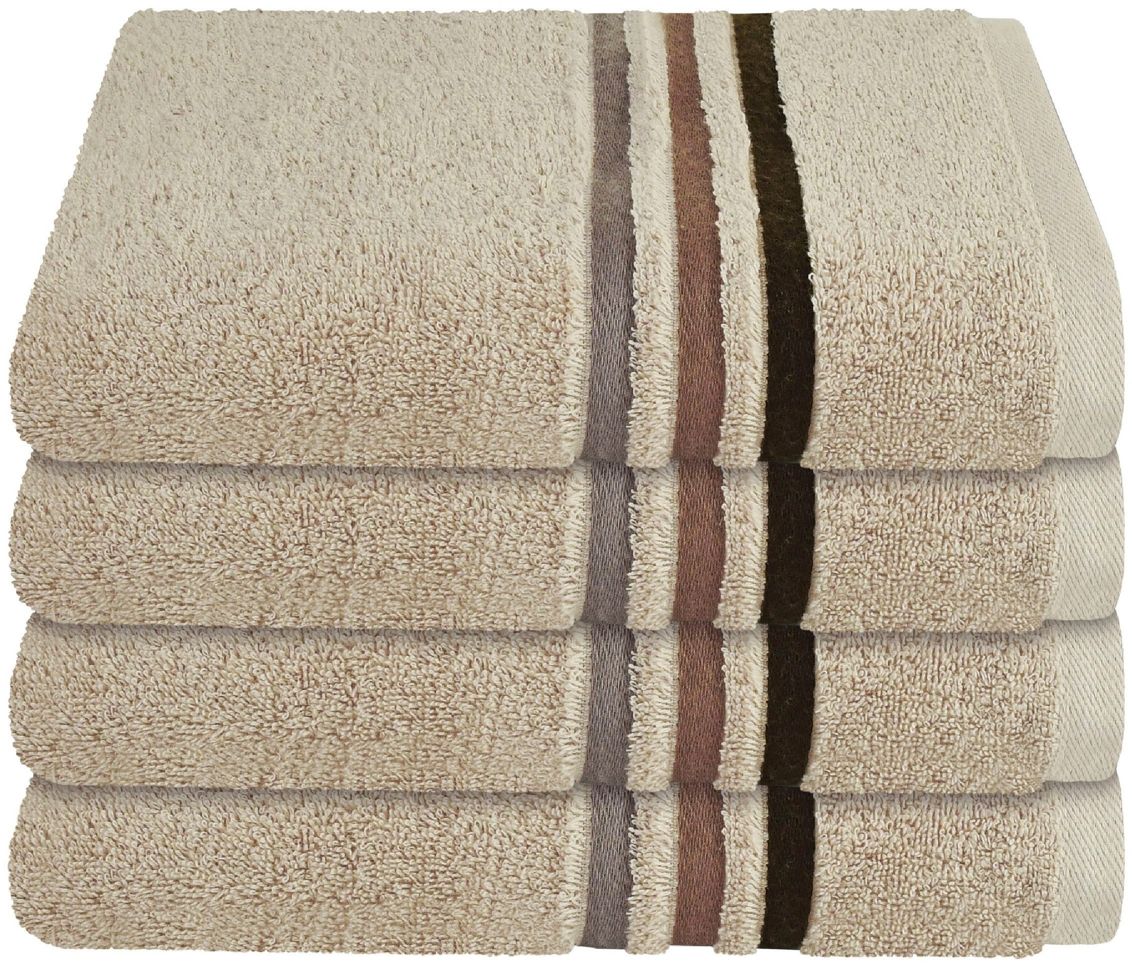 Schiesser Handtücher Skyline Color aus 100 % Baumwolle mit eleganter Streif günstig online kaufen