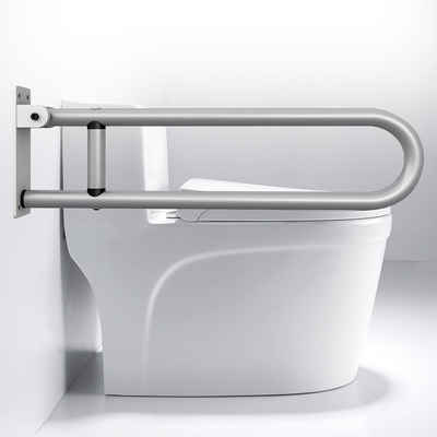 TWSOUL WC-Aufstehhilfe Badezimmer Toilette Aluminium Handlauf Booster, belastbar bis 120 kg, Länge 60cm
