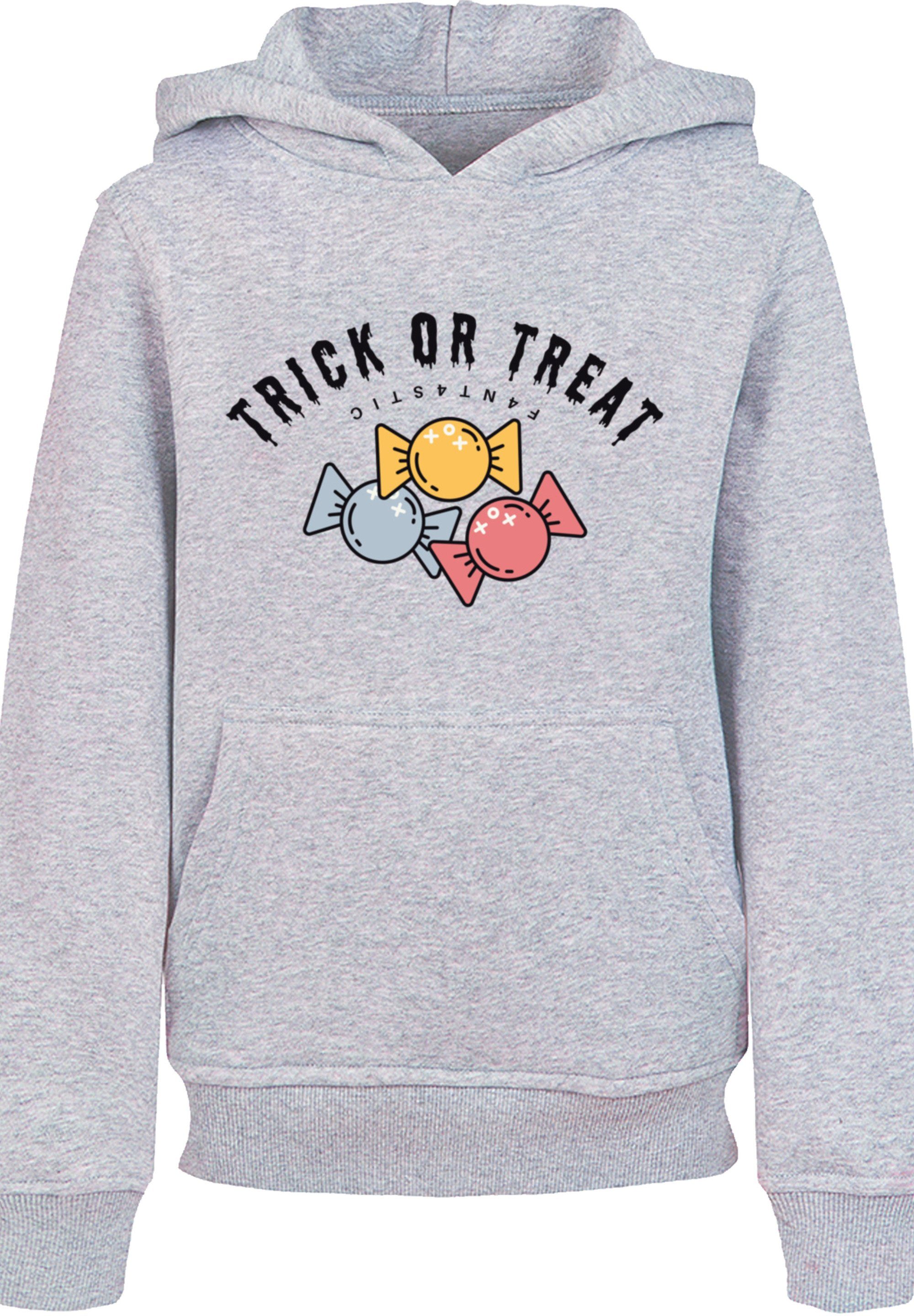 Print F4NT4STIC Kapuzenpullover grey Or Trick heather Halloween Treat