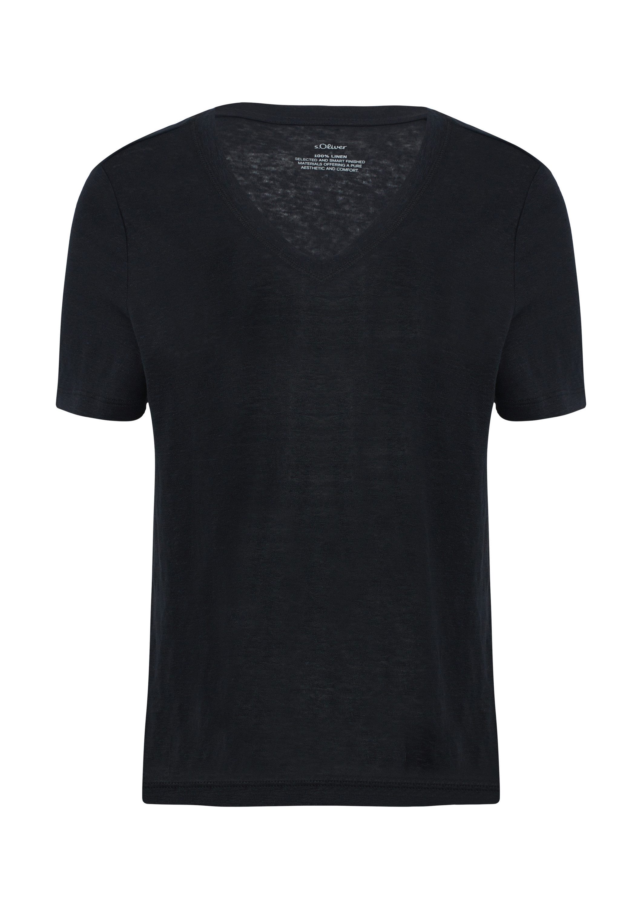 s.Oliver Kurzarmshirt T-Shirt Leichtes T-Shirt aus günstig online kaufen