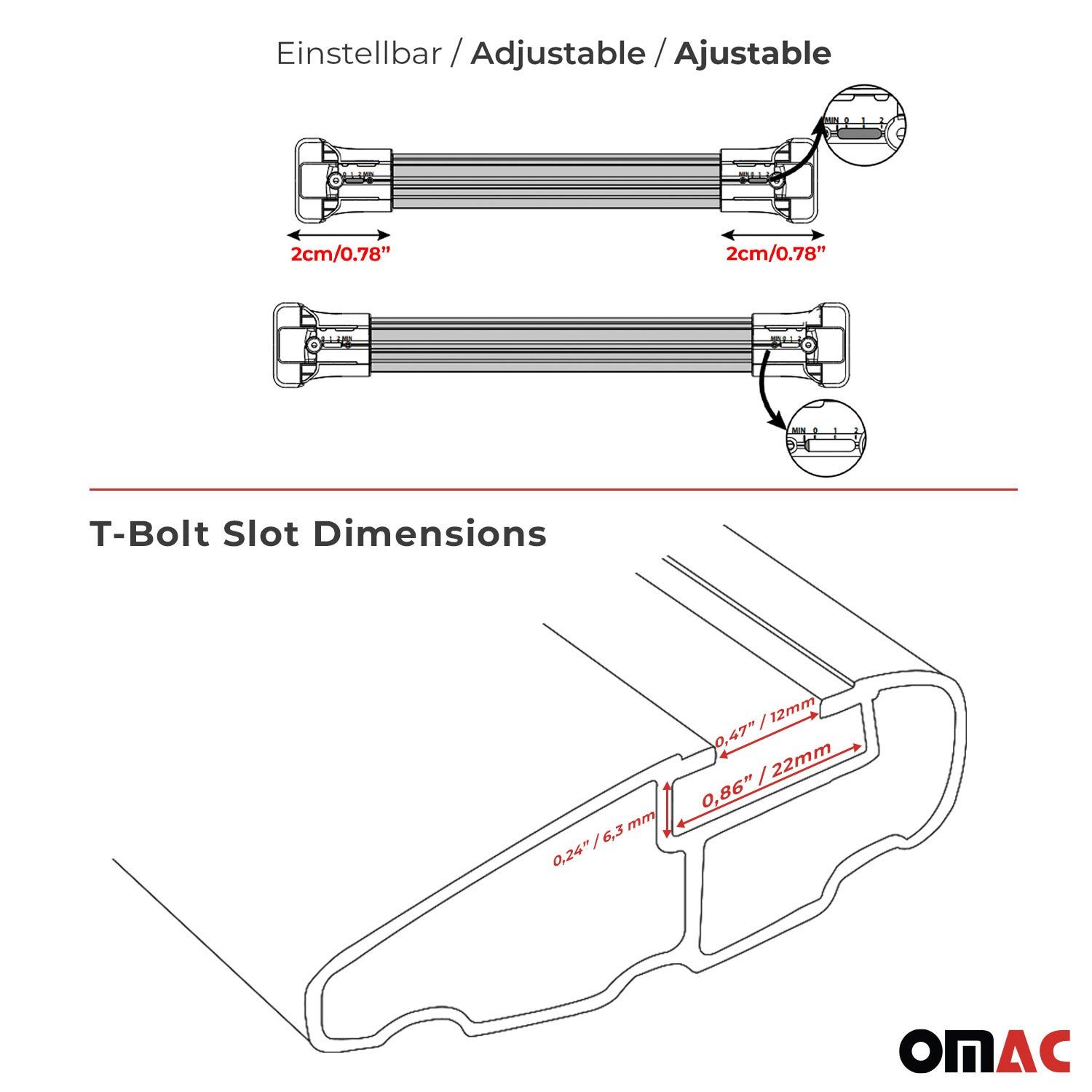 OMAC Dachträger Gepäckträger für BMW 3er Touring E46 1999-2007 Aluminium Schwarz (2-St), Wasserbeständig,Abnehmbar,Multifunktional,Leichtgewichtig