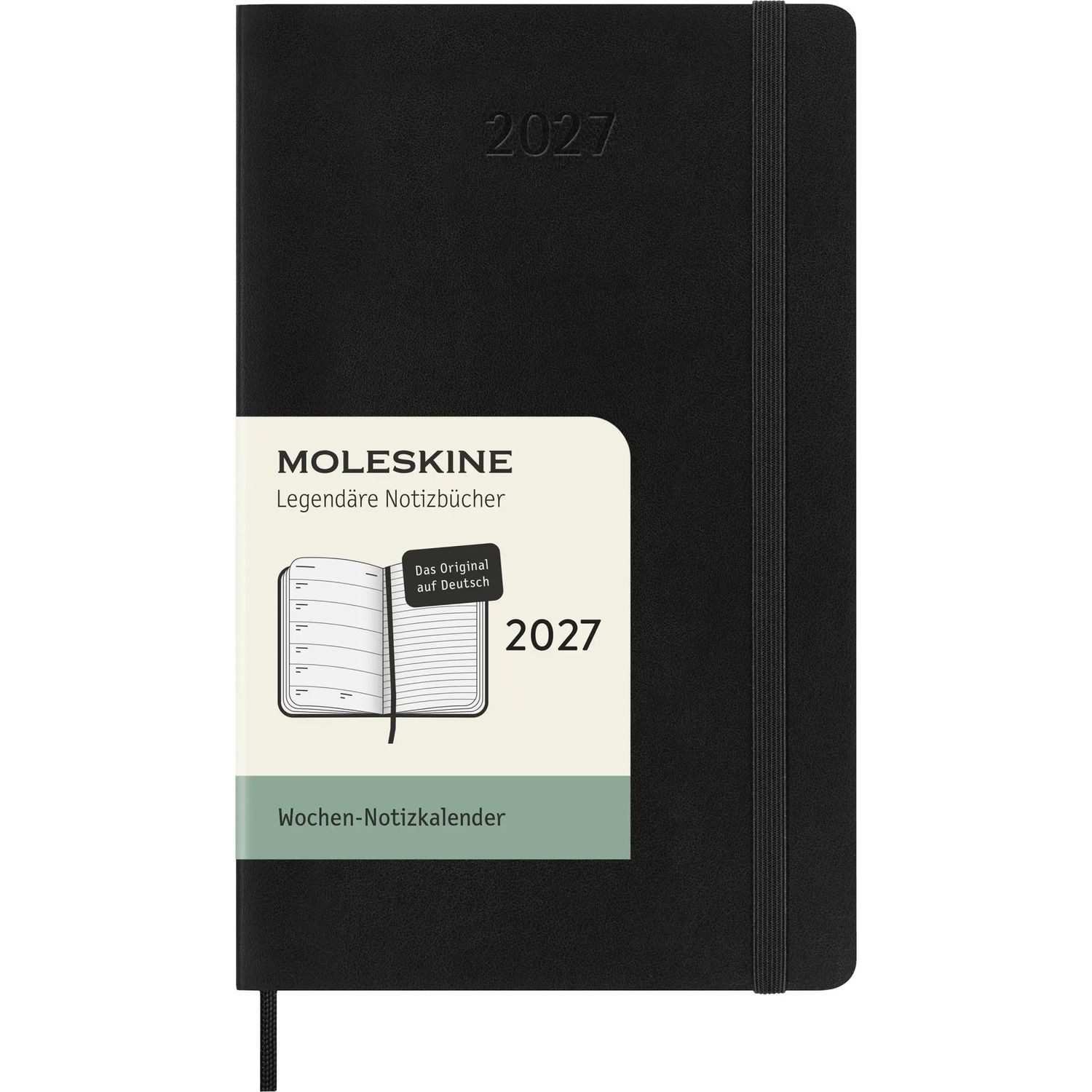 MOLESKINE Taschenkalender Moleskine 12 Monate Wochen Notizkalender Deutsch 2027, Pocket/A6, 1...