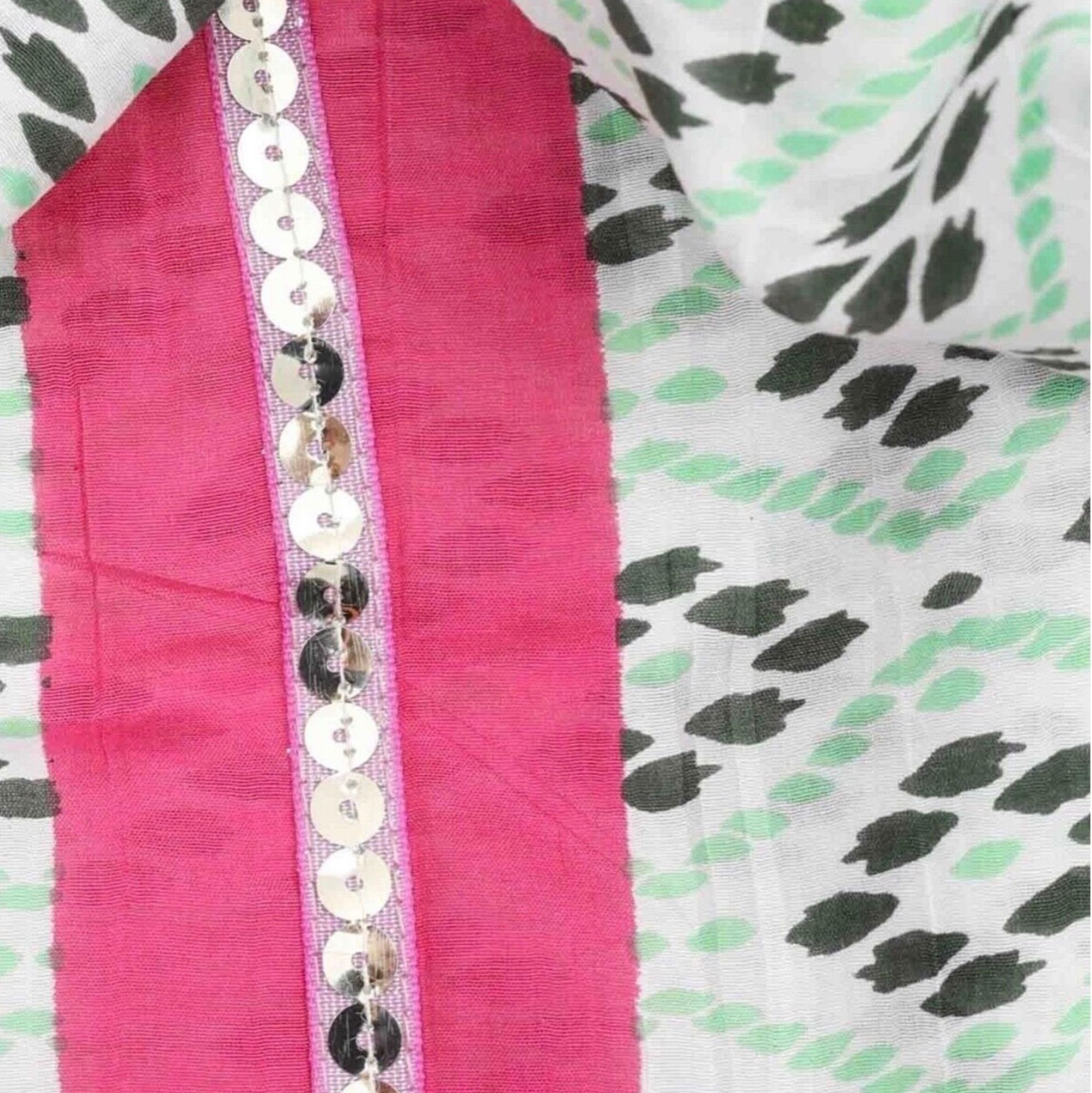Zwillingsherz Modeschal Damen Orientalisches Zwillingsherz Schal Farbe Spencer Muster grün