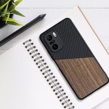 kwmobile Handyhülle Hülle für Xiaomi Mi 11i / Poco F3, Holz Handy Schutzcase - Handy Case Schutzhülle - Smartphone Cover