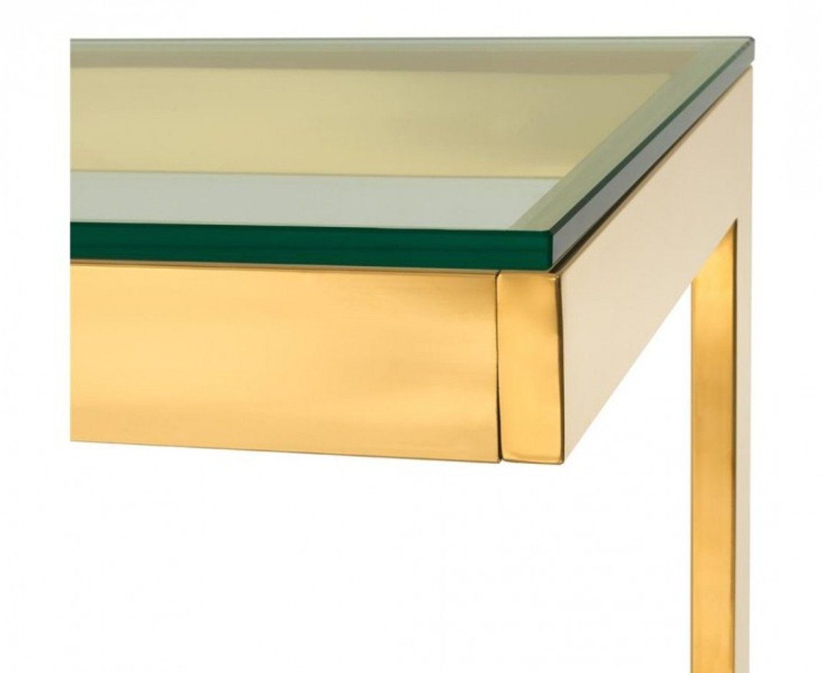 Casa Padrino Beistelltisch Luxus Konsole cm 160 Gold x Möbel x - 76 45 Tisch H. Konsolen