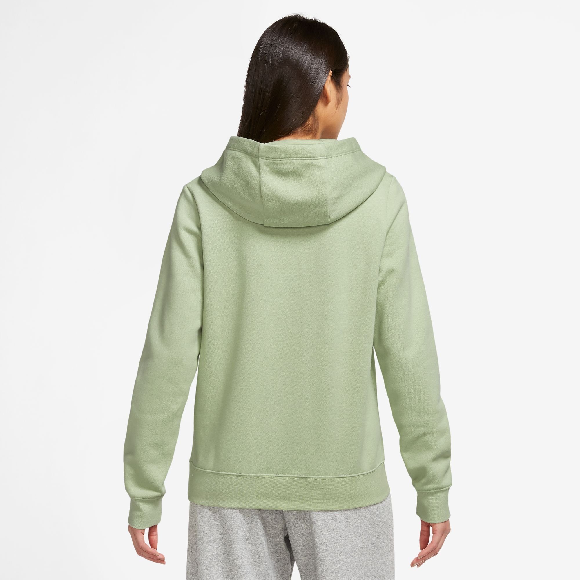 HONEYDEW/WHITE Nike Kapuzensweatshirt Club Logo Hoodie Pullover Sportswear Fleece Women's