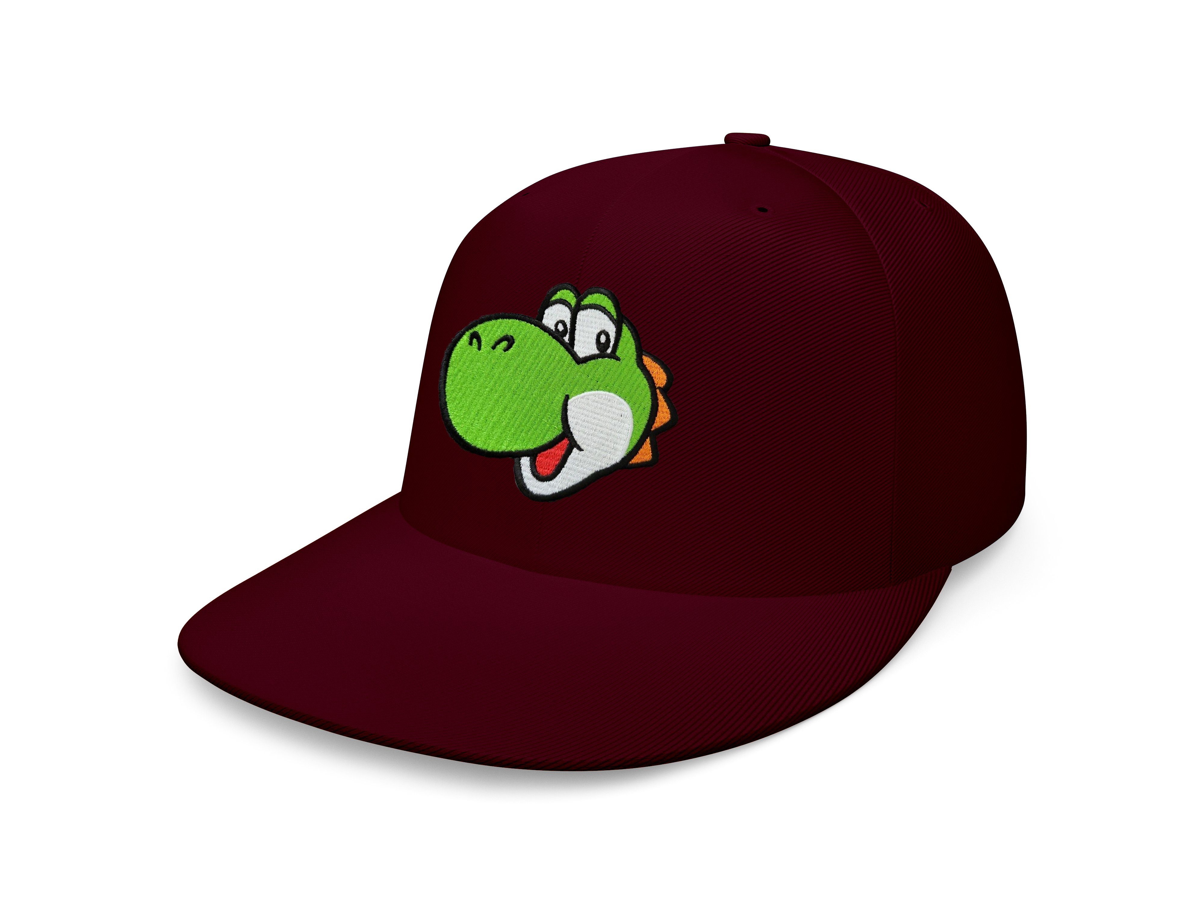 Blondie & Brownie Baseball Cap Unisex Erwachsene Yoshi Face Stick Patch Mario Luigi Retro Konsole Snapback
