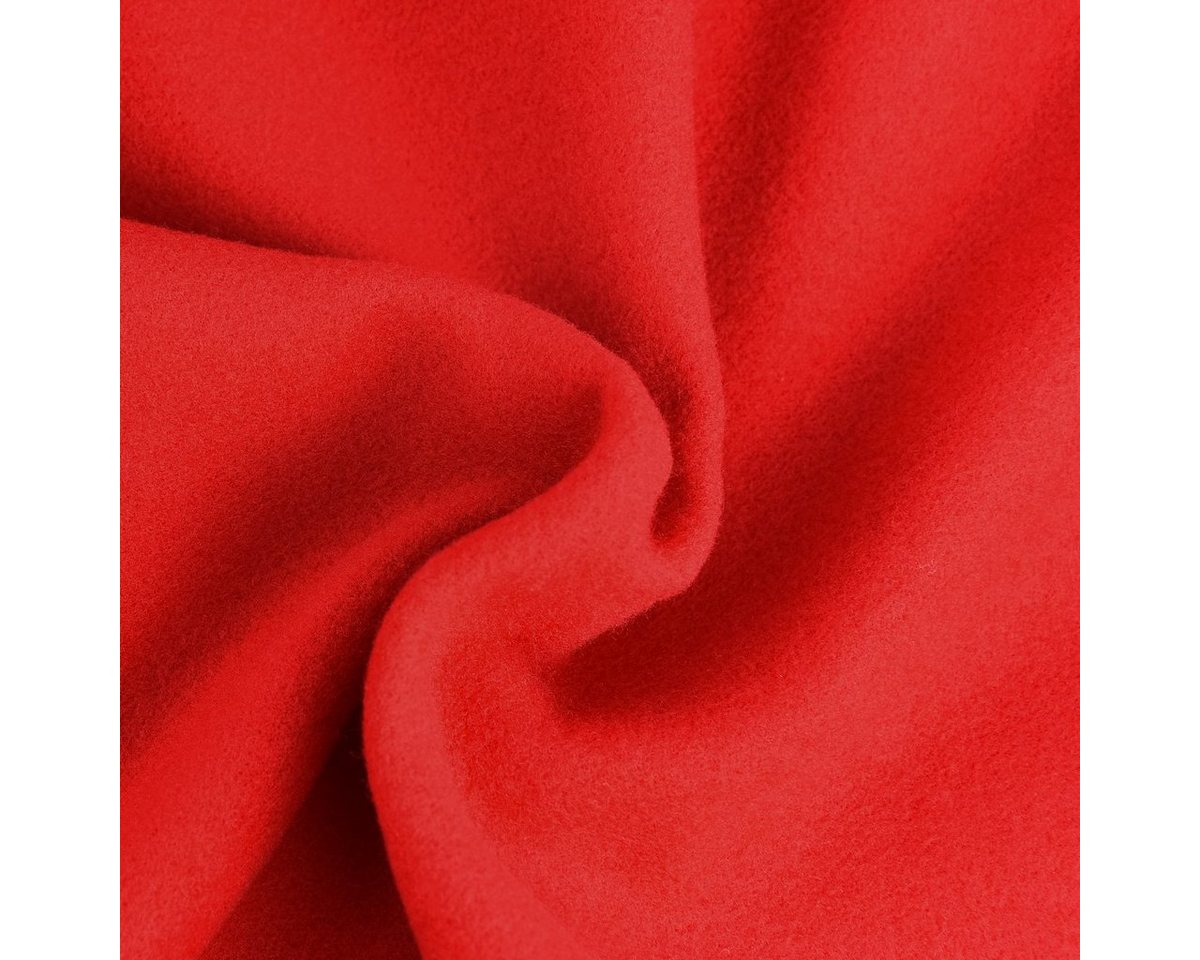Thumbnail - SCHÖNER LEBEN. Stoff Mantelstoff Softcoat uni rot, doubleface