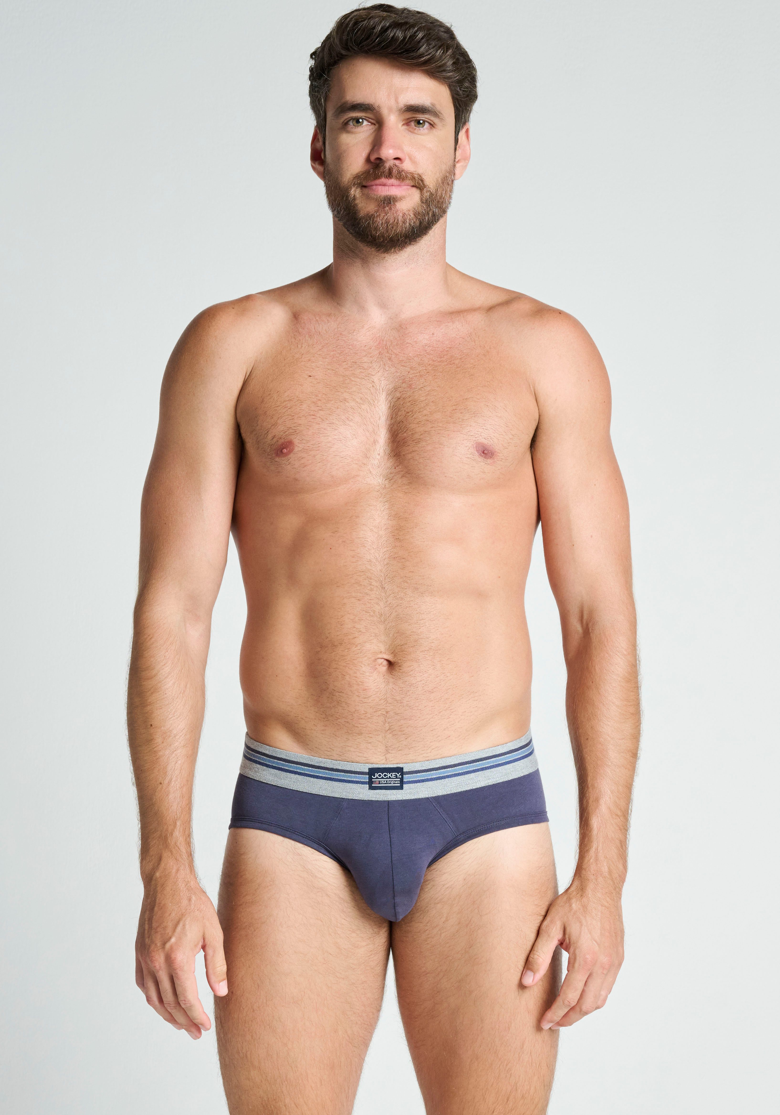 Jockey Slip Cotton Stretch (3er Pack) ohne Eingriff, elastisch, bequem