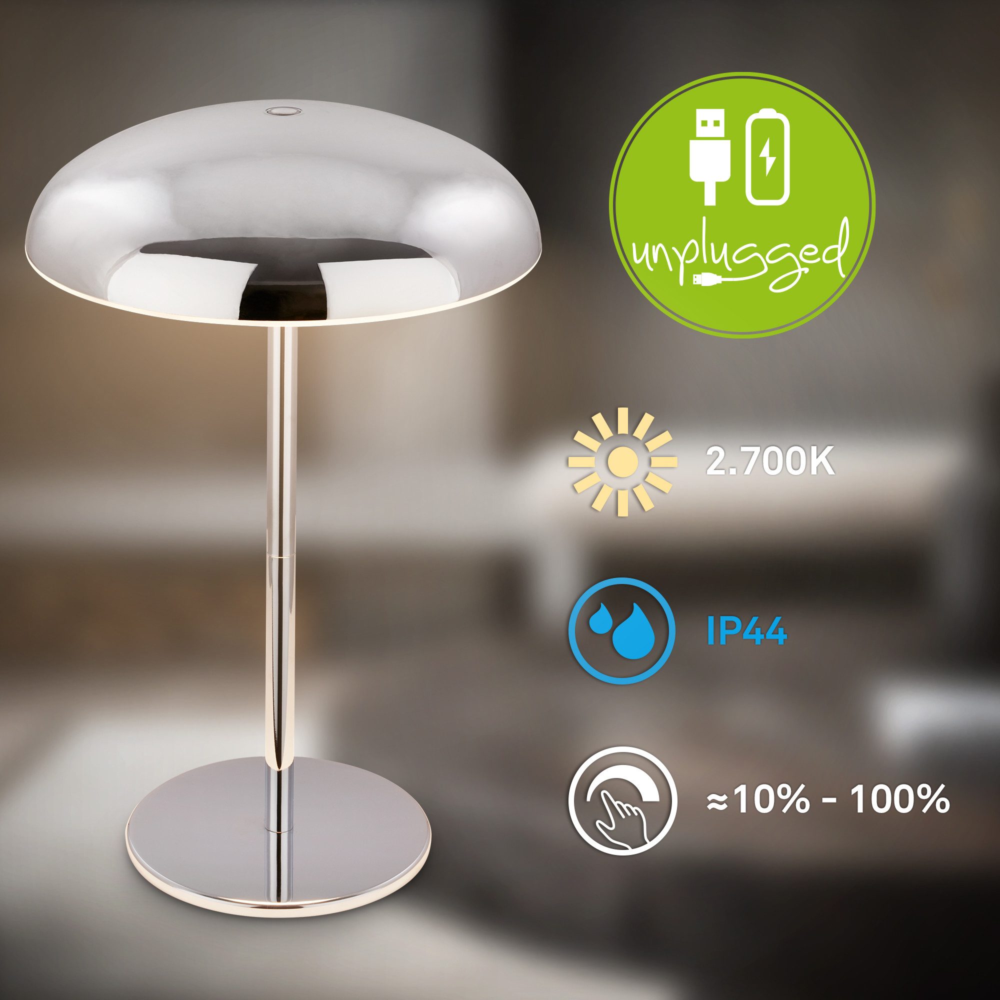 Briloner Leuchten LED Außen-Tischleuchte CAXA 7573018 – Bild 3 von 5