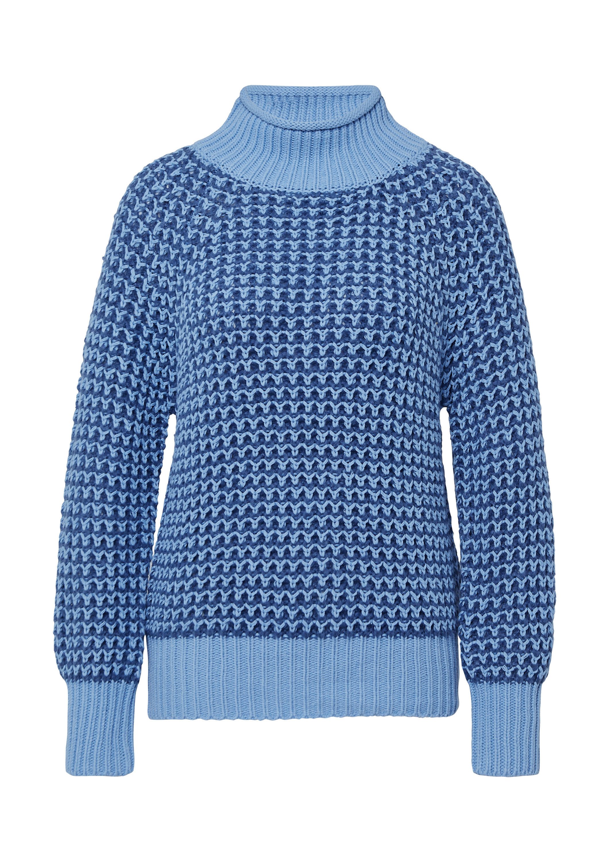 s.Oliver Longpullover Strickpullover Gemusterter Strickpullover mit günstig online kaufen