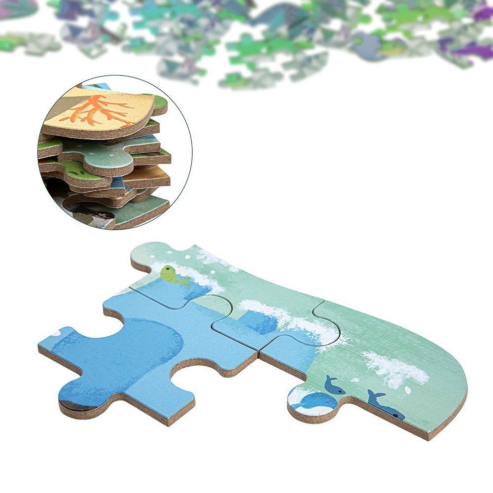 Juoungle Rahmenpuzzle Kinderpuzzle, 5 Bilds und Puzzle, Geeignet für Bunt(Elefant) Jungen Puzzleteile Mädchen Puzzles