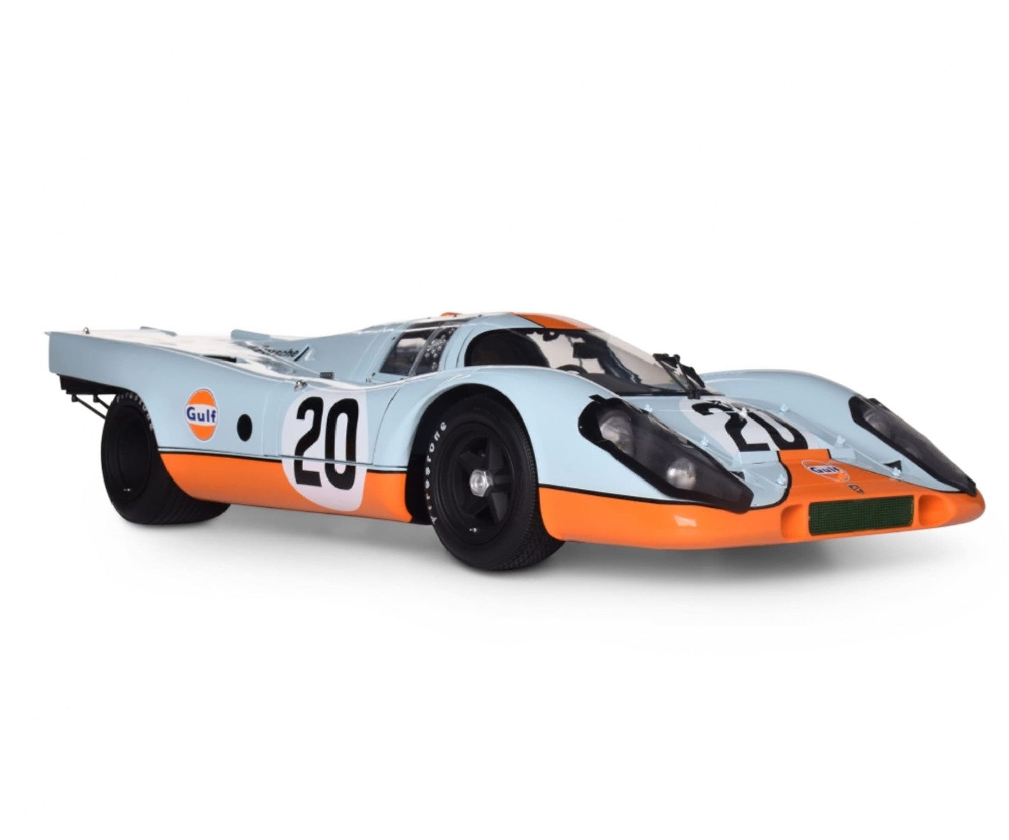 Modellauto IXO Porsche 917KH Nr.20 Gulf 1:8 Modellauto Metall Bausatz