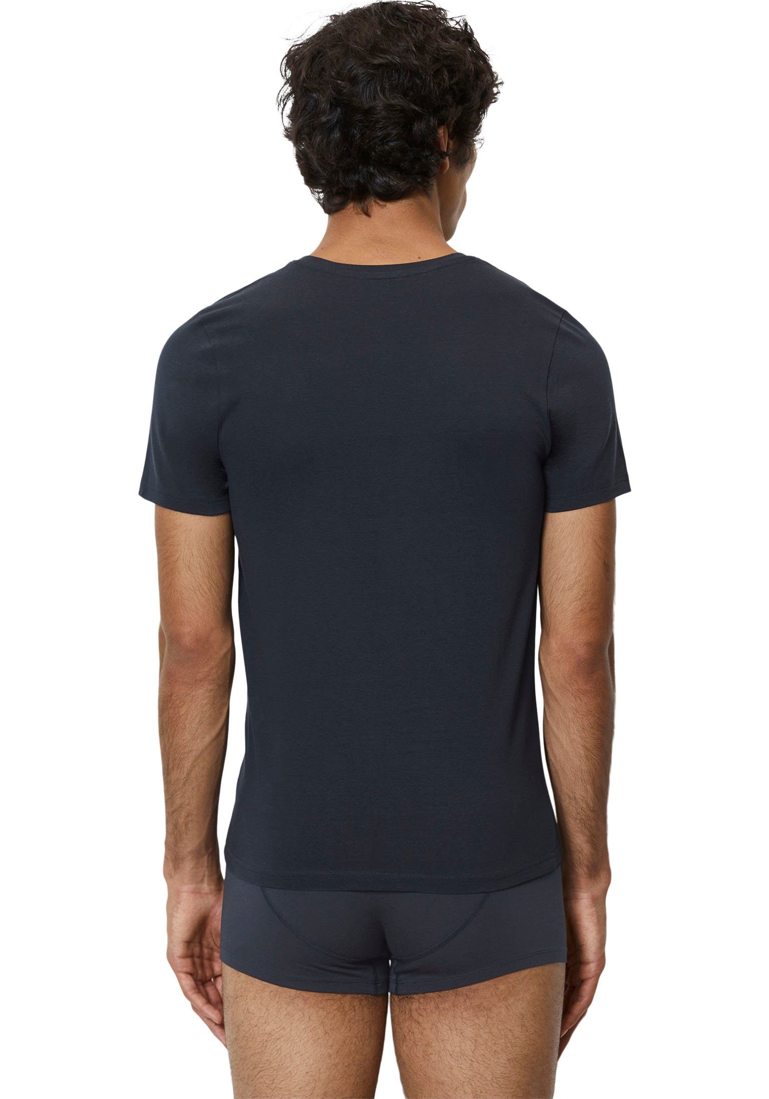 Marc O'Polo T-Shirt Essentials (2er Pack) Rundhals-Auschnitt, Kurzarm