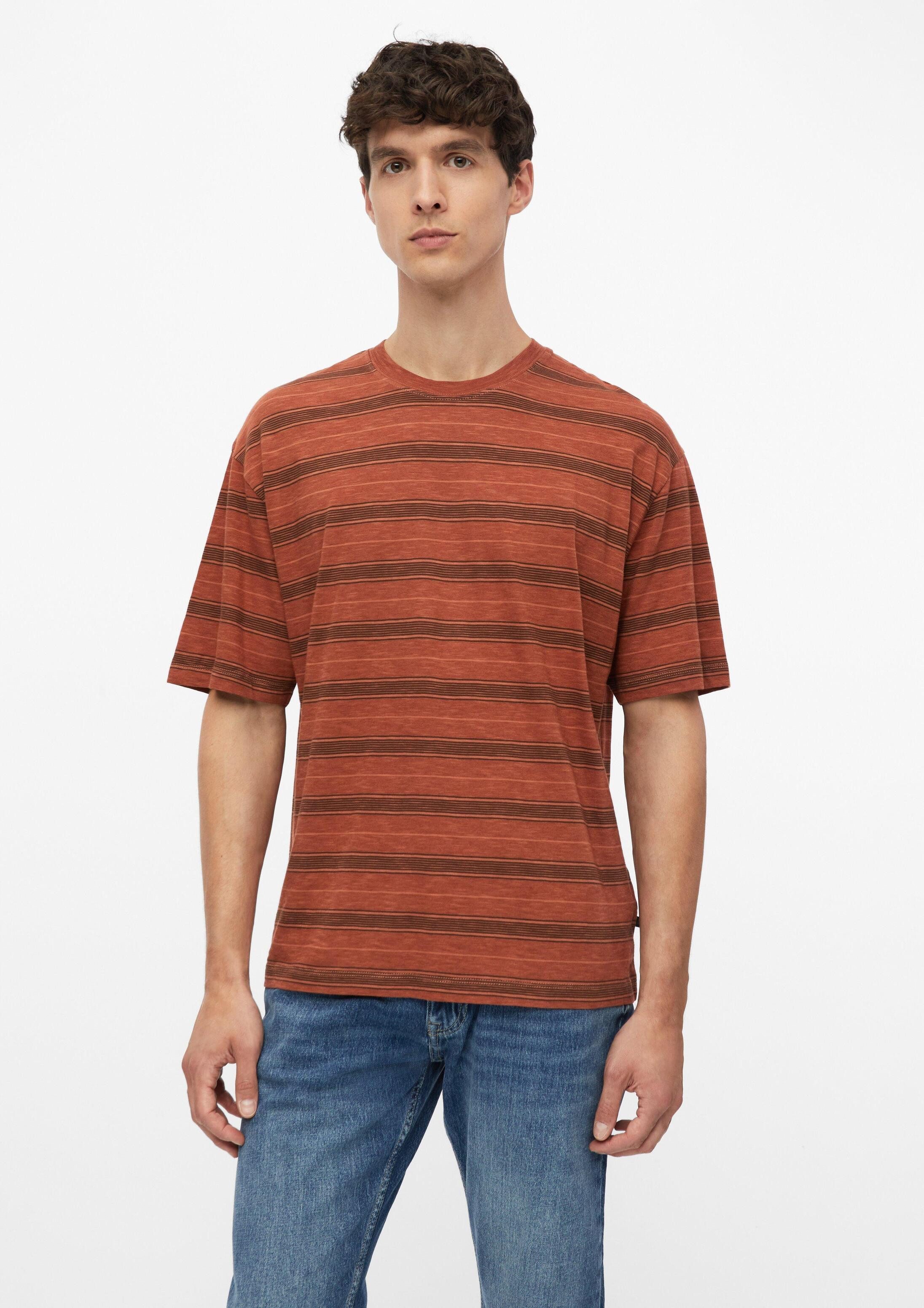 s.Oliver Kurzarmshirt T-Shirt Ringel-T-Shirt im Modern Fit mit Garment Dye