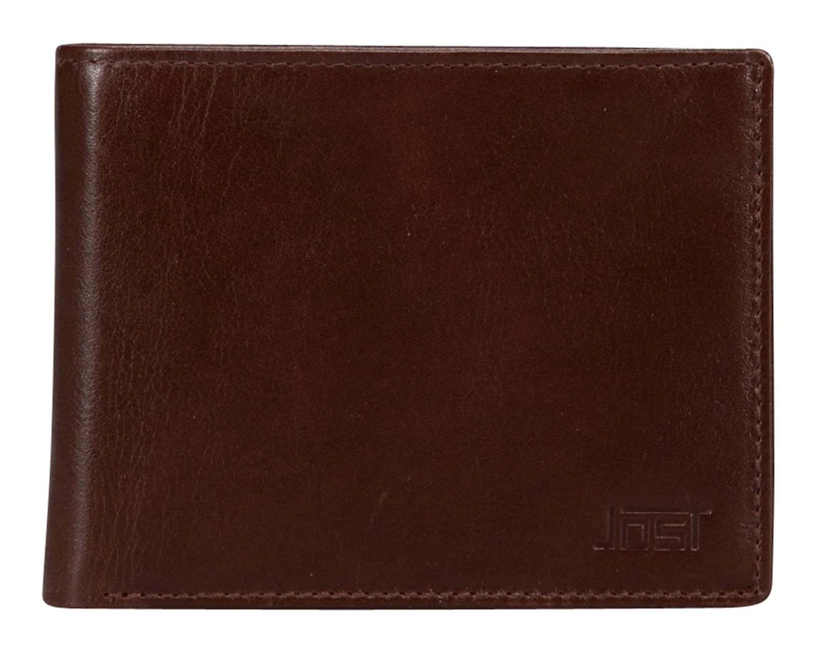 Jost Geldbörse Wallet, aus echtem Leder mit RFID-Blocker Schutz