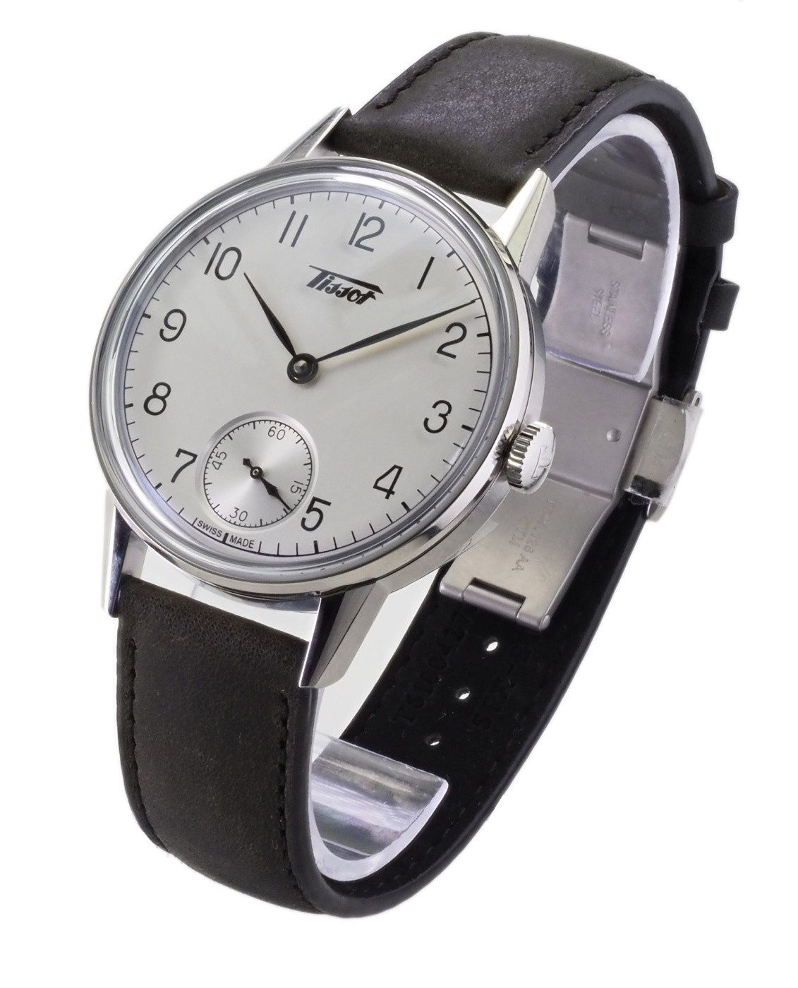 Tissot Automatikuhr Tissot Herren Automatik Uhr Heritage Petite Seconde T1194051603700, (Schwarz)
