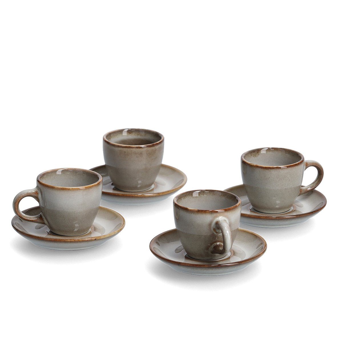 Zeller Present Badaccessoire-Set Espresso-Set, 8-tlg., Keramik, günstig online kaufen