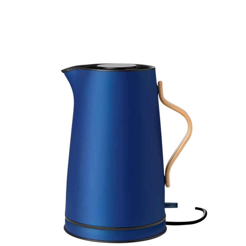 Stelton Wasserkocher Emma, 1,2 l, 2200,00 W, in Dunkelblau, kabellos, skandinavisches Design