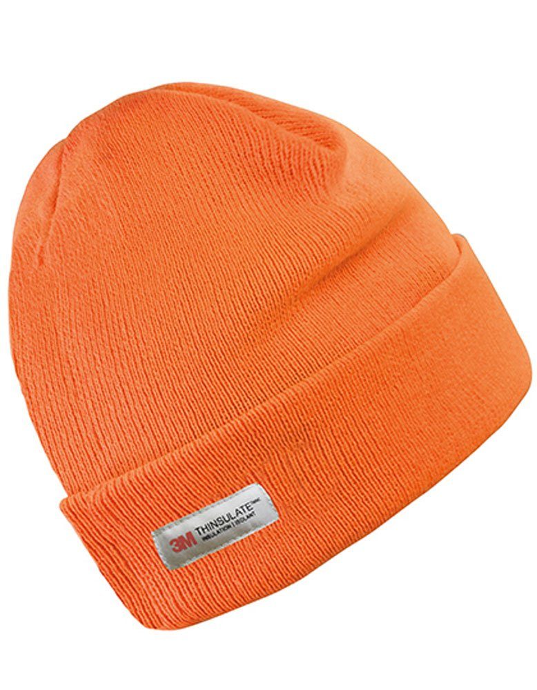 Beanie Fleece-Innenfutter Winter Mütze aus 3M Beanie Thinsulate Wärmeschutz Goodman Design Fluorescent Orange