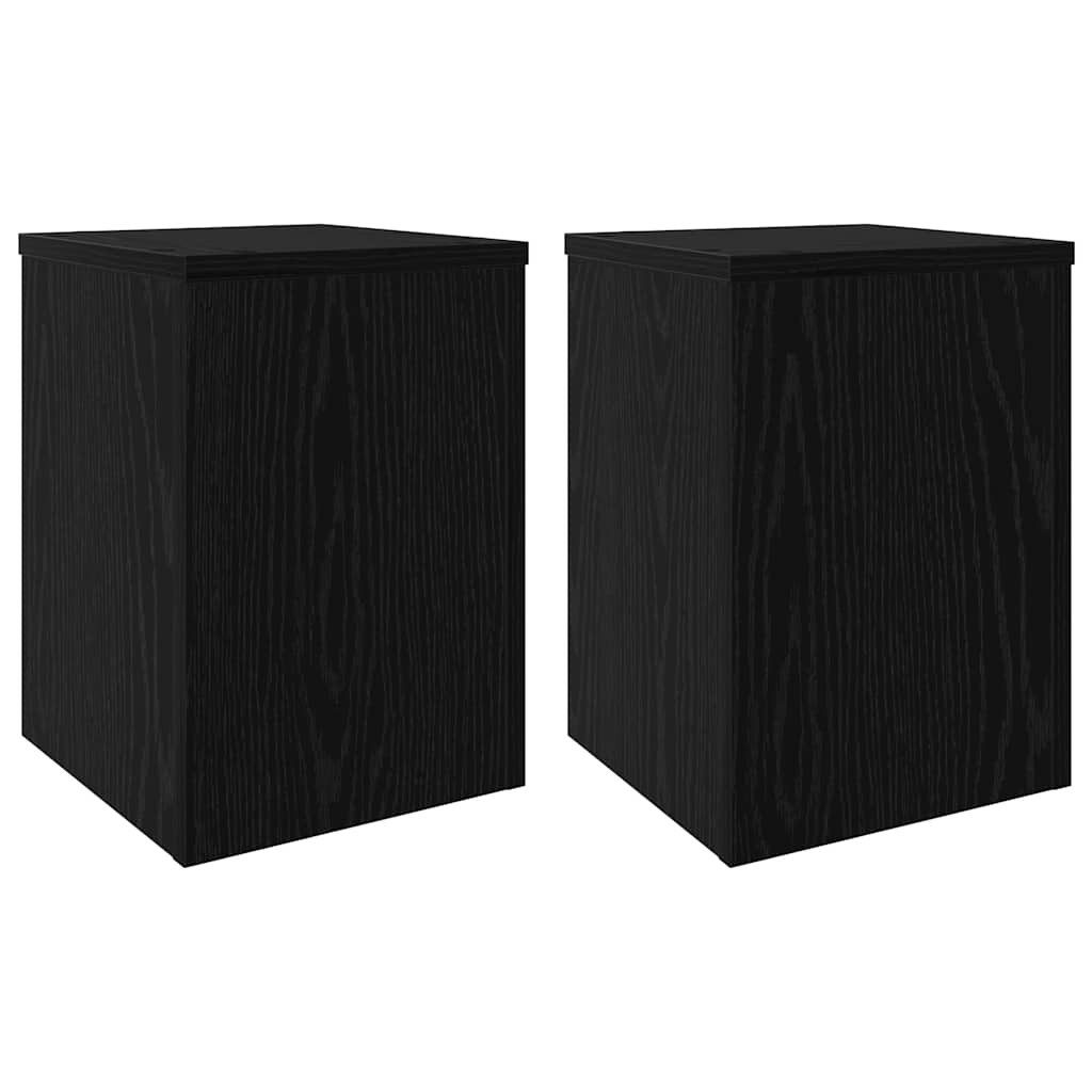 vidaXL Blumenständer Pflanzenständer 2 pcs Schwarze günstig online kaufen