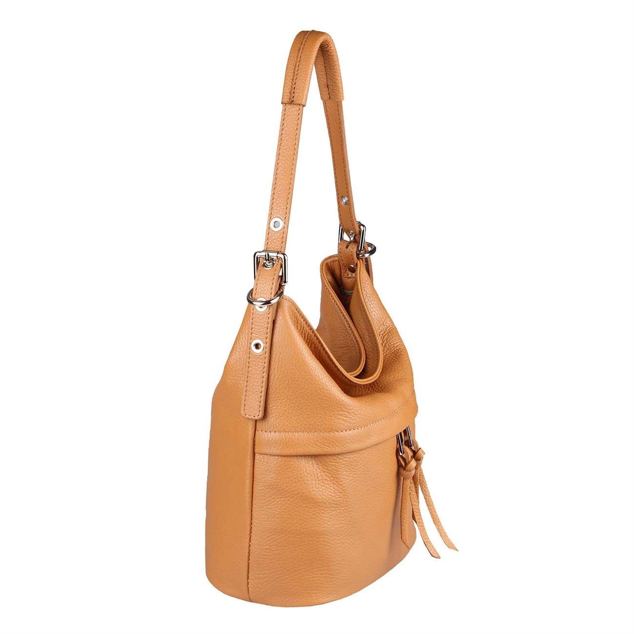 ITALYSHOP24 Schultertasche Made in Italy Damen XL ECHTLEDER Tasche Shopper HOBO Bag Reise Freizei, Henkeltasche Umhängetasche Cross Over Body Bag, für Arbeit & Urlaub