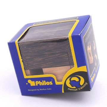 Philos Spiel, Knobelspiel OPEN-BOX-PACKING - schwieriges Interlocking-Puzzle, Holzspiel