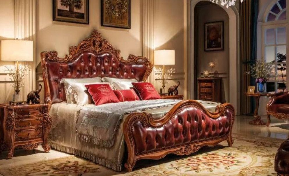 JVmoebel Bettgestell Doppelbett 180x200 cm Komfortbett Schlafzimmermöbel Großbett