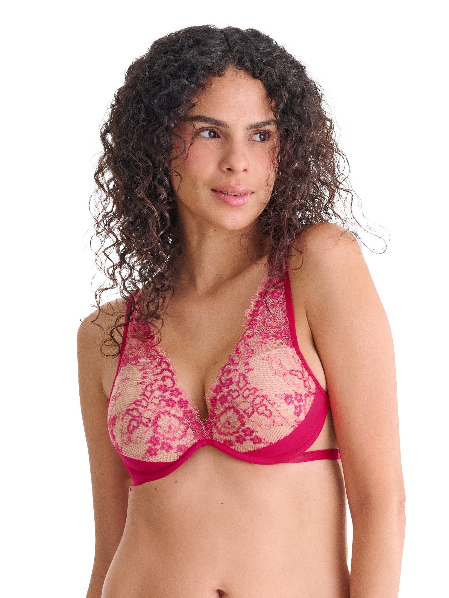 Lisca Push-up-BH Push up BH Highlight (Stück, 1-tlg) stabiles Push up Cup, Cups mit Spitzenbesatz