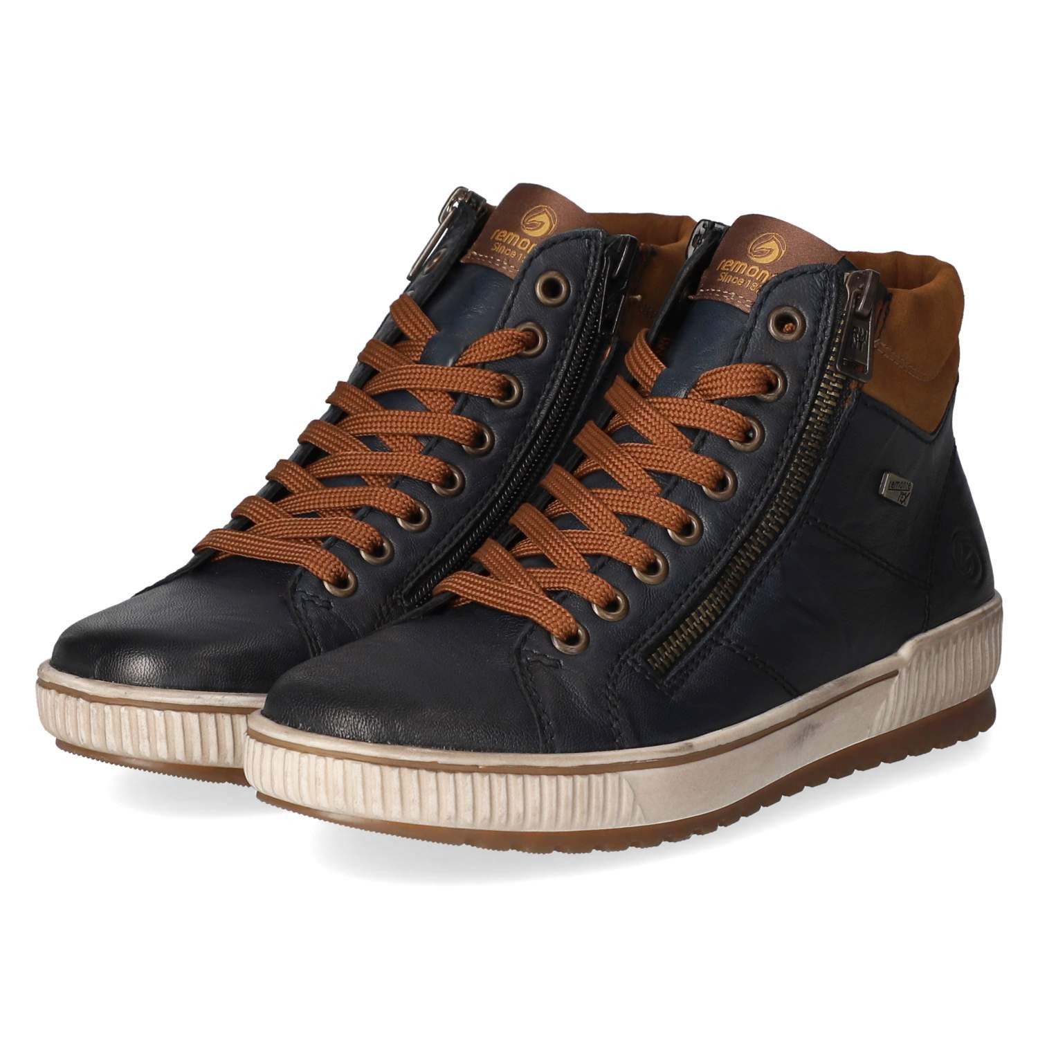 Remonte Remonte D0772-16 Damen Leder und Synthetik blue Winterstiefel