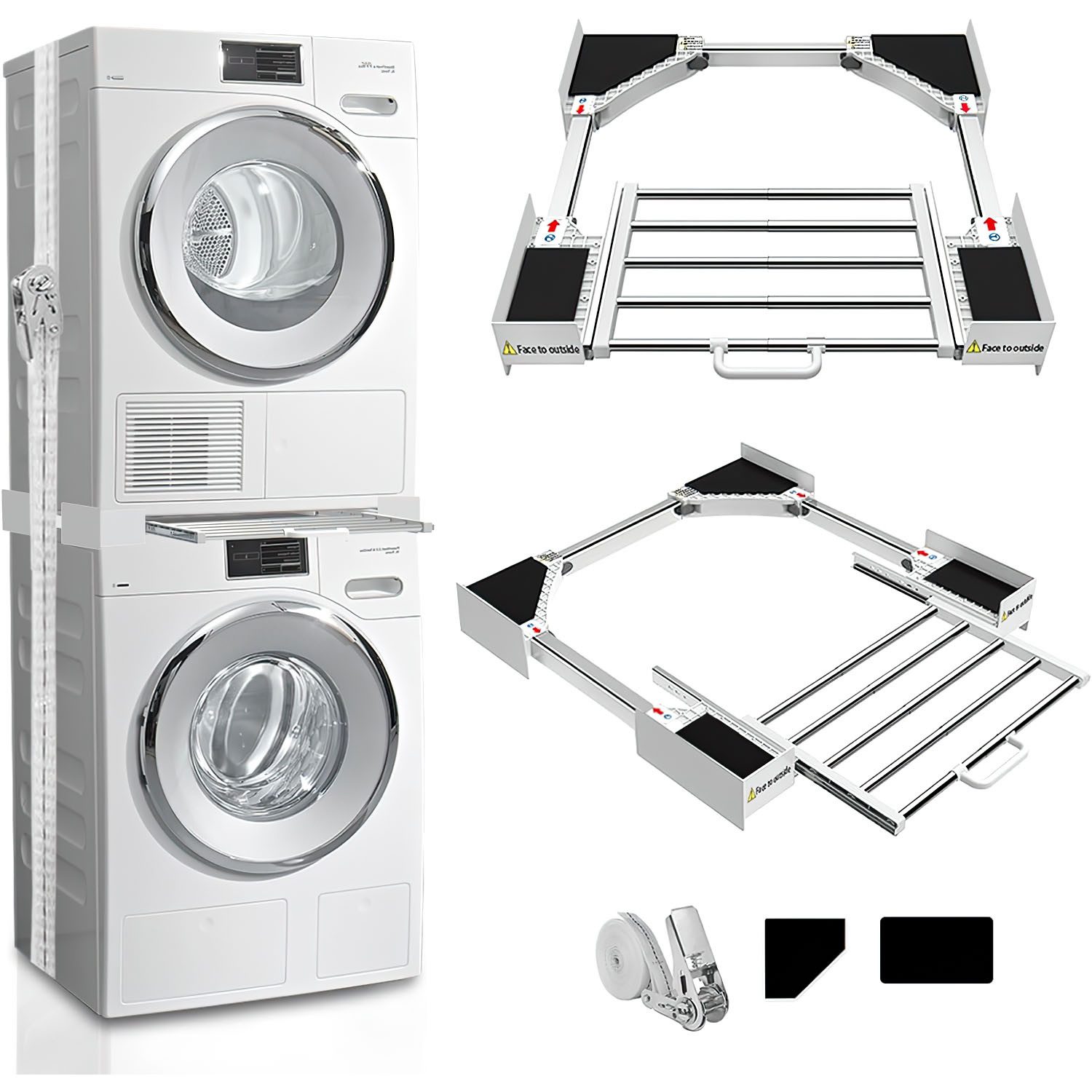 Refined Living Waschmaschinenuntergestell Zwischenbaurahmen Universal Verbi günstig online kaufen