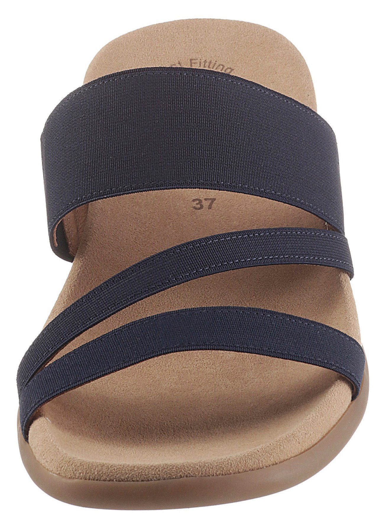 Gabor Pantolette Keilabsatz, Sommerschuh, Schlappen mit atmungsaktivem Lederfutter