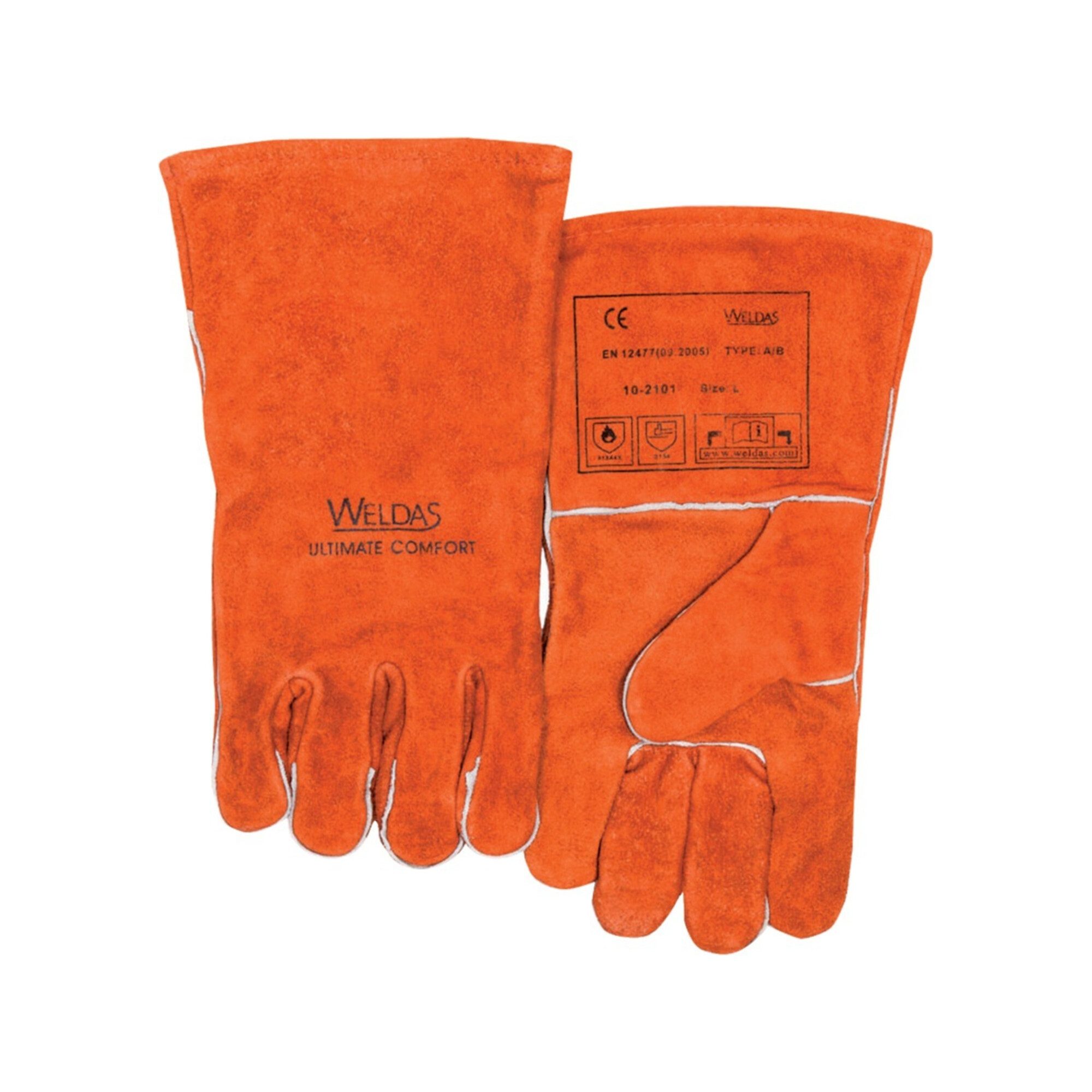 Weldas Universal WELDAS Schweißerhandschuh Nr. 10-2101, Gr. XL rot (1 Paar)