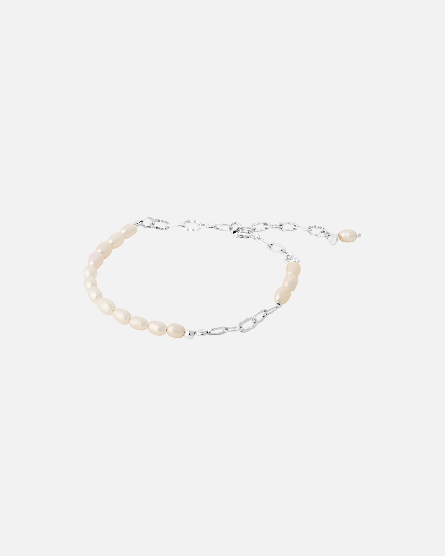 Pernille Corydon Perlenarmband Seaside Armband Damen 16-19 cm, Silber 925