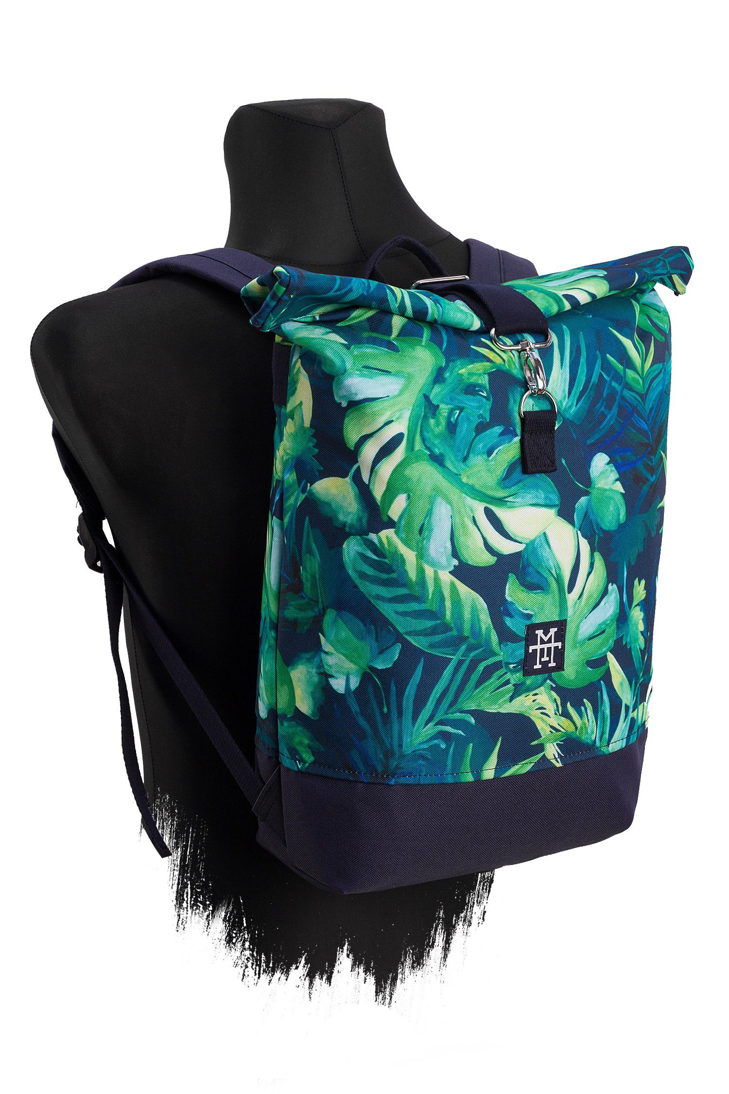 Manufaktur13 Tagesrucksack Mini Roll-Top Backpack Rucksack Gurte wasserdicht/wasserabweisend, verstellbare Madeira - mit Rollverschluss