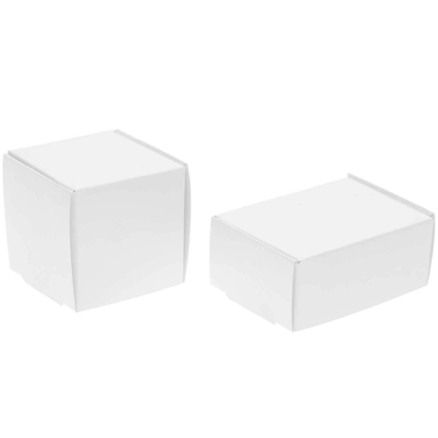 Rico Design Wichtel Miniatur Geschenkschachteln 6 Stück weiß