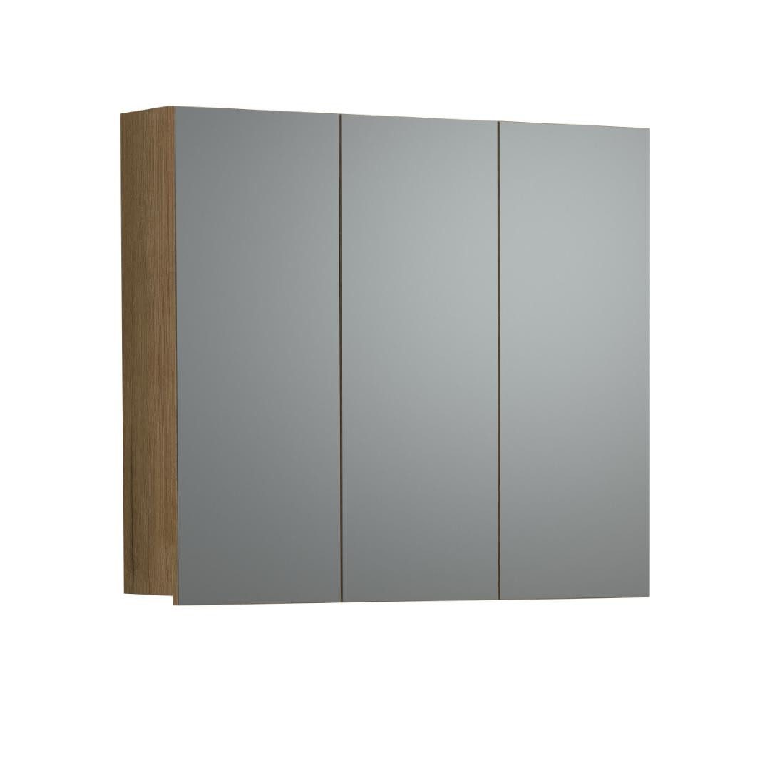 trendteam Badezimmerspiegelschrank PureBliss Spiegelschrank Bad Eiche Dekor.