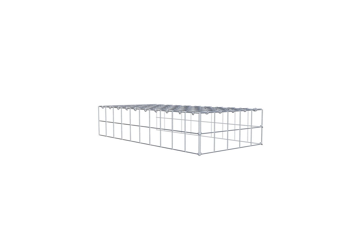 Thumbnail - Gabiona Gabionenzaun Anbaugabione Typ 4 100 cm x 20 cm x 50 cm (L x H x T), Maschenweite, (Anbaugabione Typ 4 100 cm x 2...