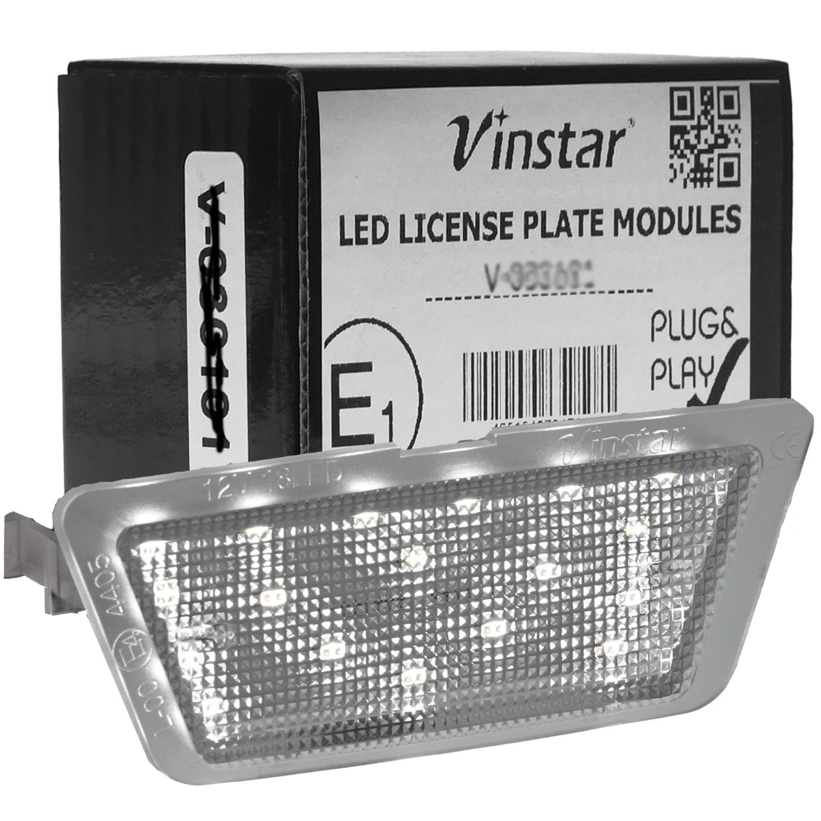 Vinstar KFZ-Ersatzleuchte LED Kennzeichenbeleuchtung E-geprüft für OPEL, kompatibel mit: OPEL Astra G Schräg und Stufenheck 98-05