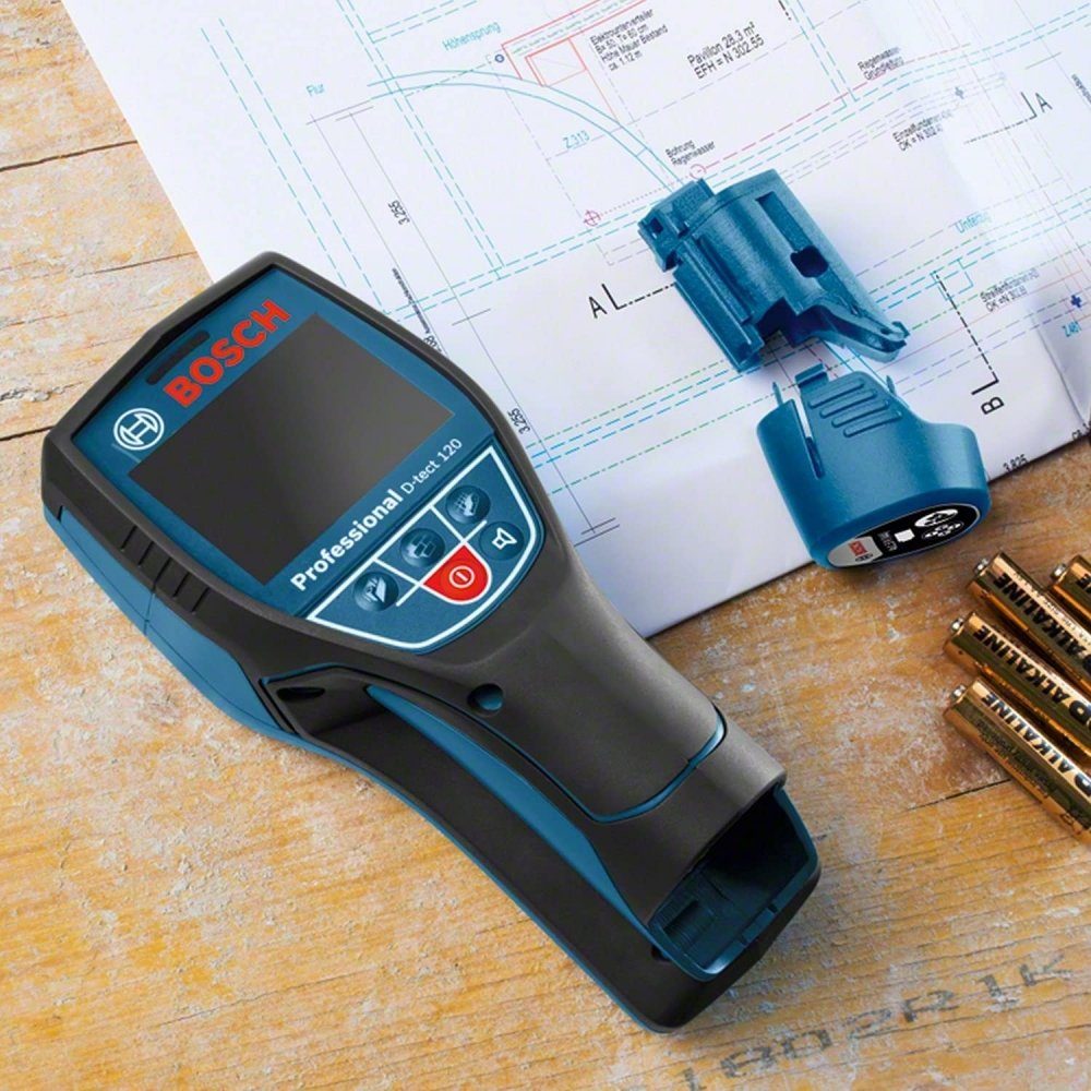 BOSCH 120 Multidetektor Metalldetektor D-tect Ortungsgerät - blau/schwarz - Professional